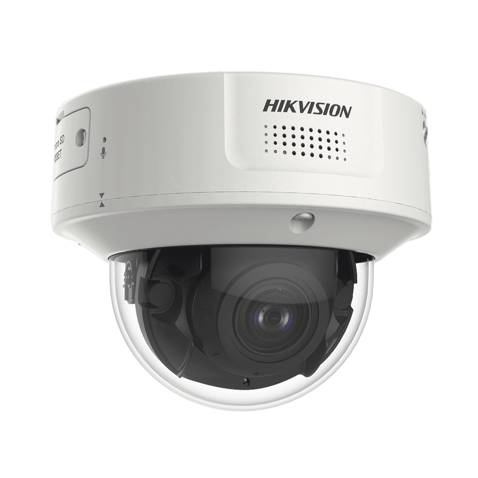 Domo IP 8 Megapixel / Lente Mot. 2.8 a 12 mm / DARKFIGHTER / WDR 120 dB / IK10 / 30 mts IR / Conteo Facial / Detección Facial / Interior / PoE / Búsqueda por Atributos / Micrófono Integrado / Micro SD IDS-2CD7186G0-IZS(D) - HIKVISION