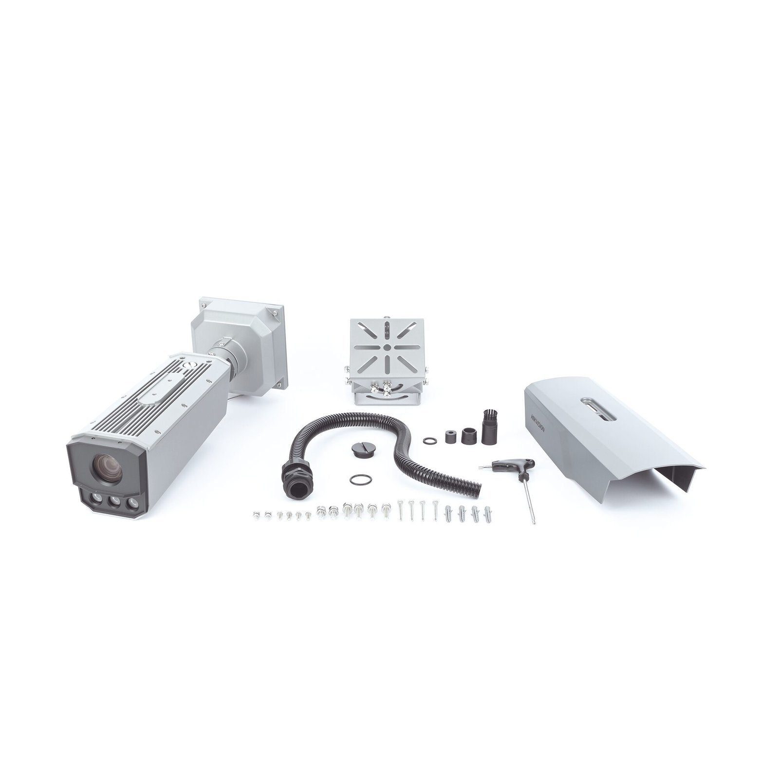 Bala IP 4 Megapixel / ANPR / Reconocimiento y Captura de Placas Vehiculares para Trafico de Alta Velocidad / DARKFIGHTER / WDR 140 dB / IP67 / IK10 / Lente Mot. 8 a 32 mm / 40 mts IR / MicroSD IDS-TCM403-BI(G)/POE/0832 - HIKVISION