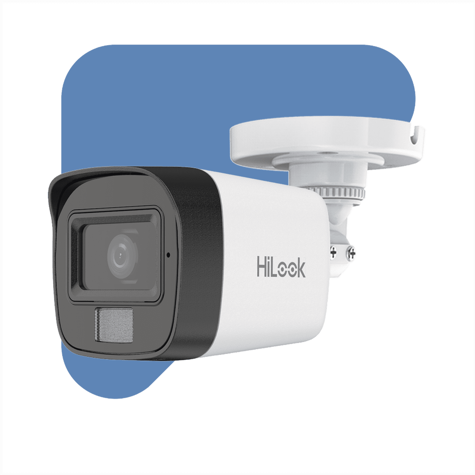 [Dual Light] Bala IP 4 Megapixel / Lente 2.8 mm / Ángulo de visión 104° / 20 mts IR + 15 mts Luz Blanca / Micrófono Integrado / ACUSENSE Lite / Exterior IP67 / H.265+ / PoE / ONVIF / dWDR IPC-B140HA-LUC - HiLook by HIKVISION