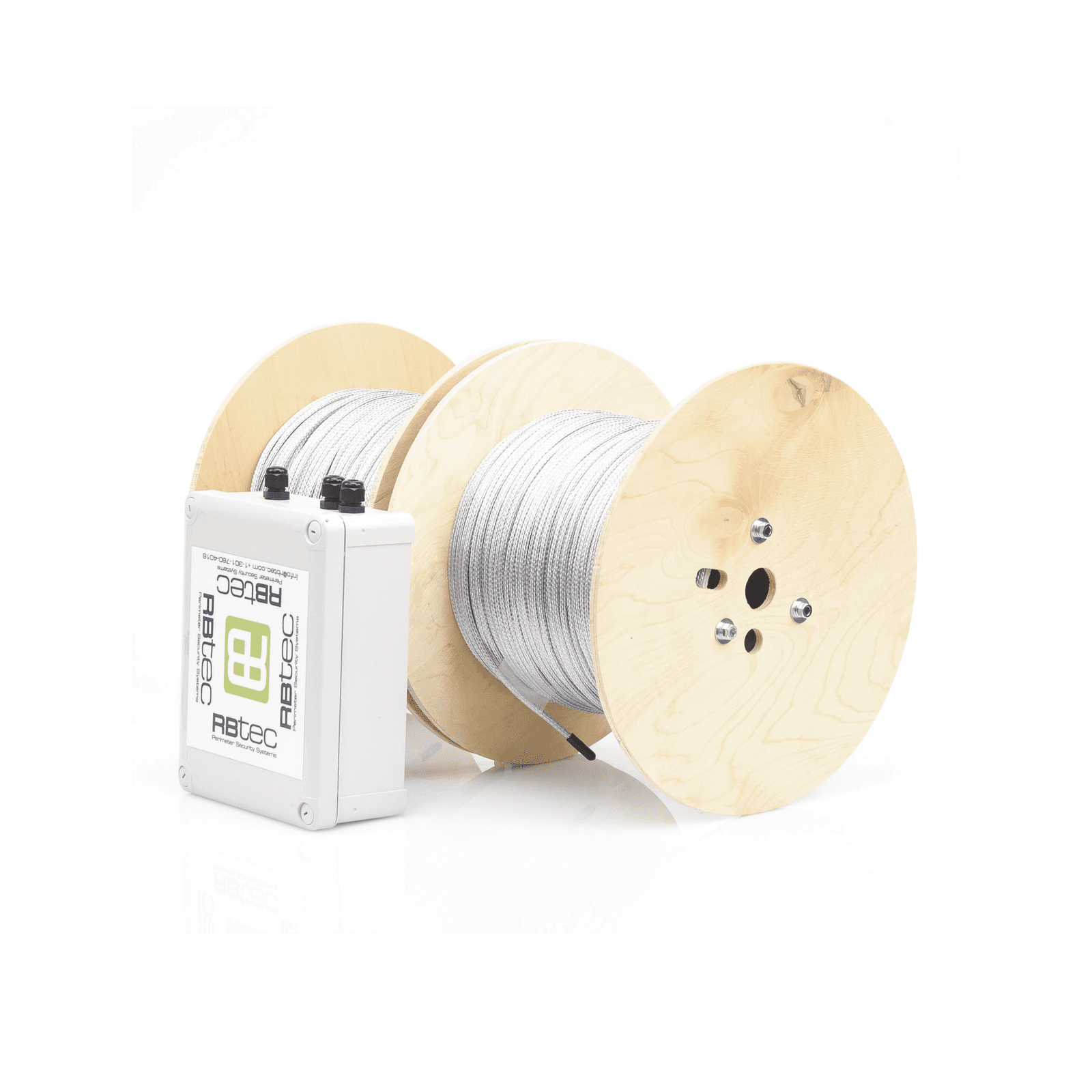 Kit de Cable Sensor Perimetral para Cerca Ciclonicas IRONCLAD / 610 METROS DE PROTECCION / 2 ZONAS; 305 METROS POR ZONA / Sin Falsas Alarmas por Viento / TODO Incluido/ TARJETA LPU400/ Calibración por Software IROC-2Z-1000-V2 - RBTEC