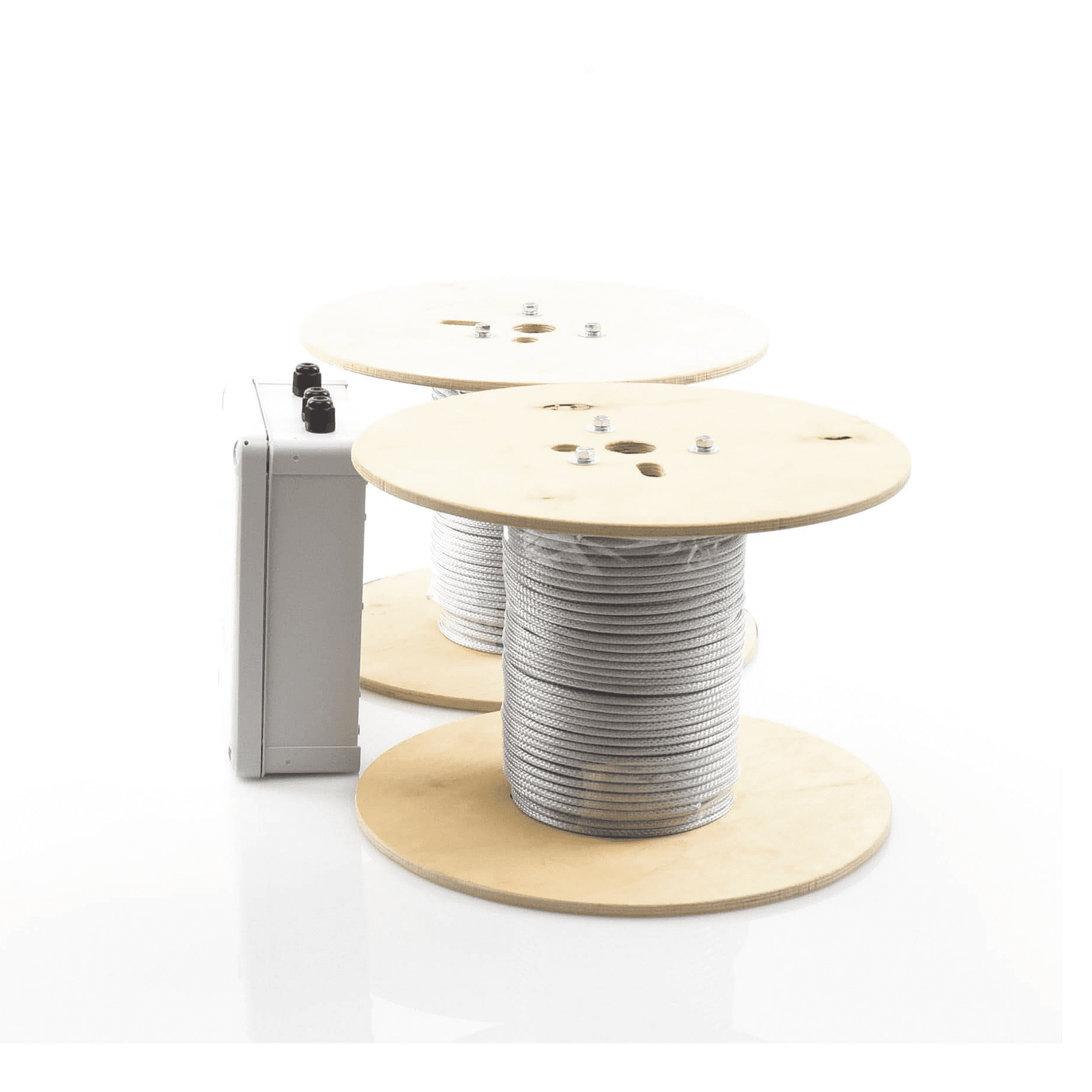 Kit de Cable Sensor Para Cerca Ciclonica IRONCLAD / 150 METROS / 2 ZONAS; 75 METROS POR ZONA / Sin Falsas Alarmas por Viento / TODO Incluido/TARJETA LPU400/ Calibración por Software IROC-2Z-250-V2 - RBTEC