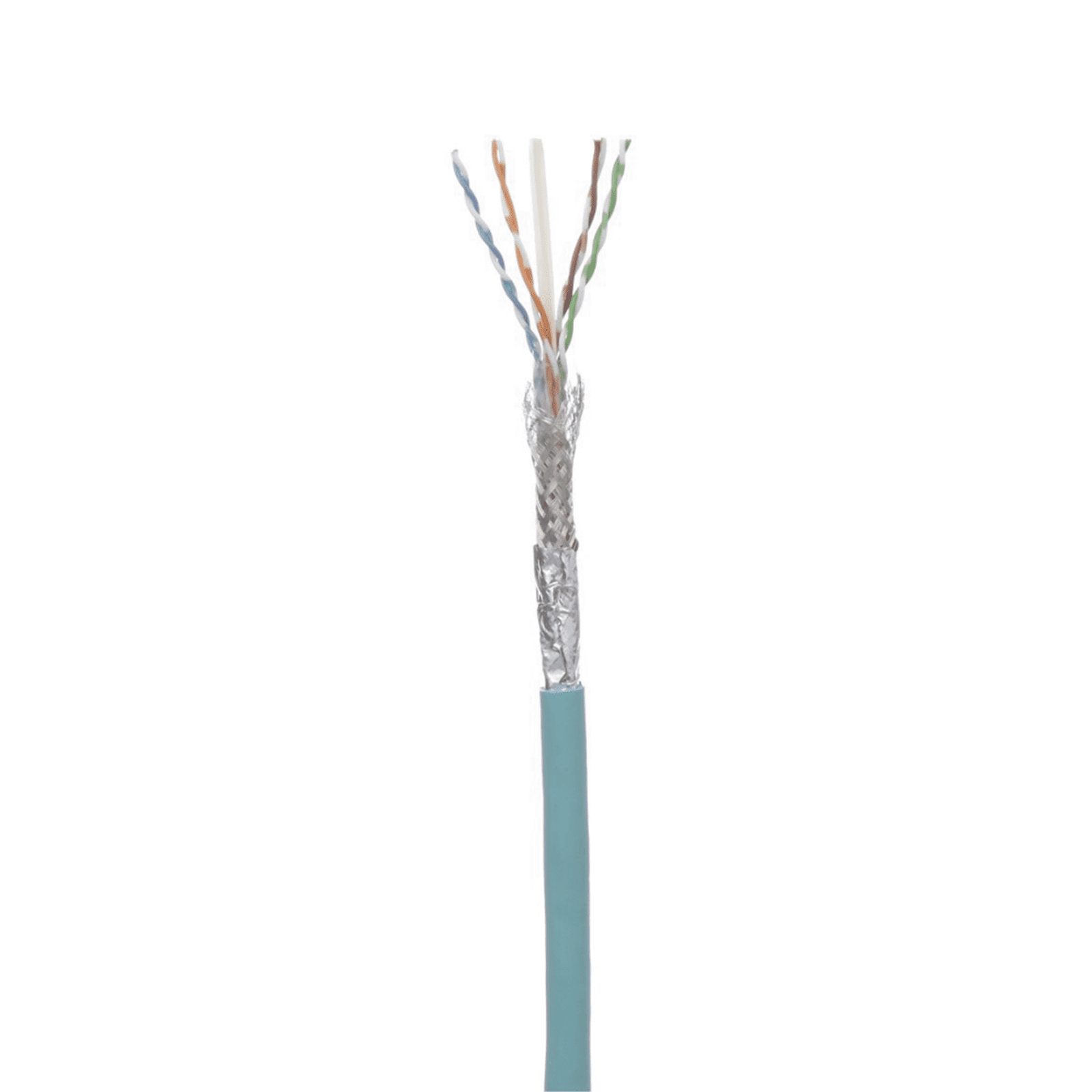 Bobina de Cable Blindado SF/UTP Categoría 6A, Uso Industrial con Resistencia al Aceite y Rayos UV, Multifilar 24/7 (Flexible), Color Azul Cerceta, Bobina de 305m ISFCH6X04ATL-UG - PANDUIT