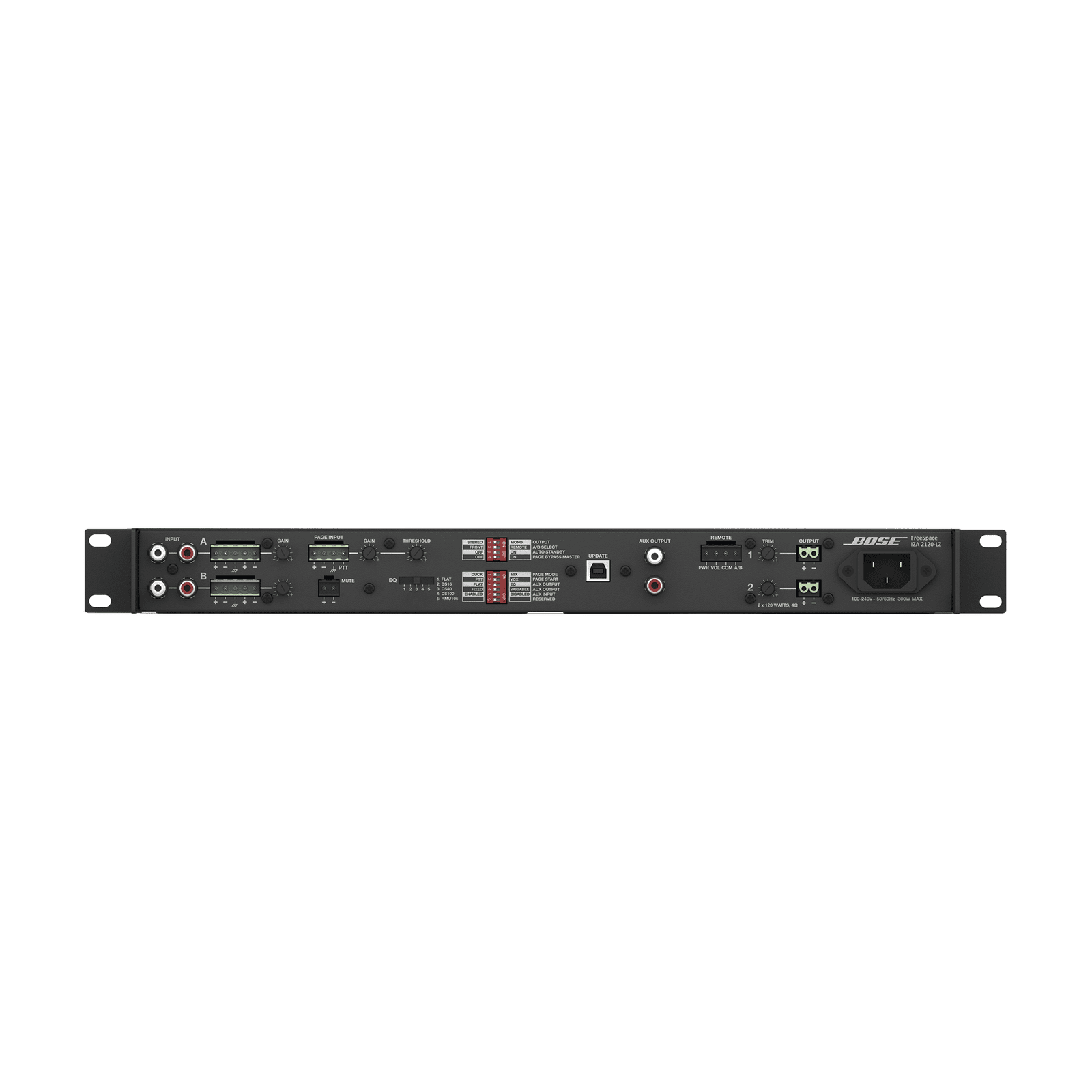 Amplificador de zona integrado | FreeSpace | 2x120W | Clase D | Baja impedancia IZA2120LZ - BOSE PROFESSIONAL