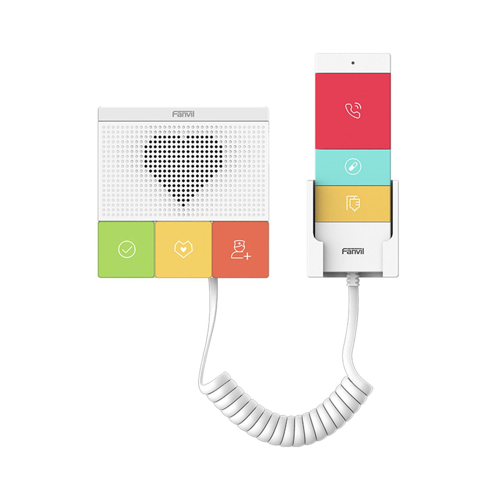 Intercomunicador SIP Wi-Fi para Hospital/Asilos, 6 botones, antibacterial, 1 Relevador integrado Y501WY - FANVIL