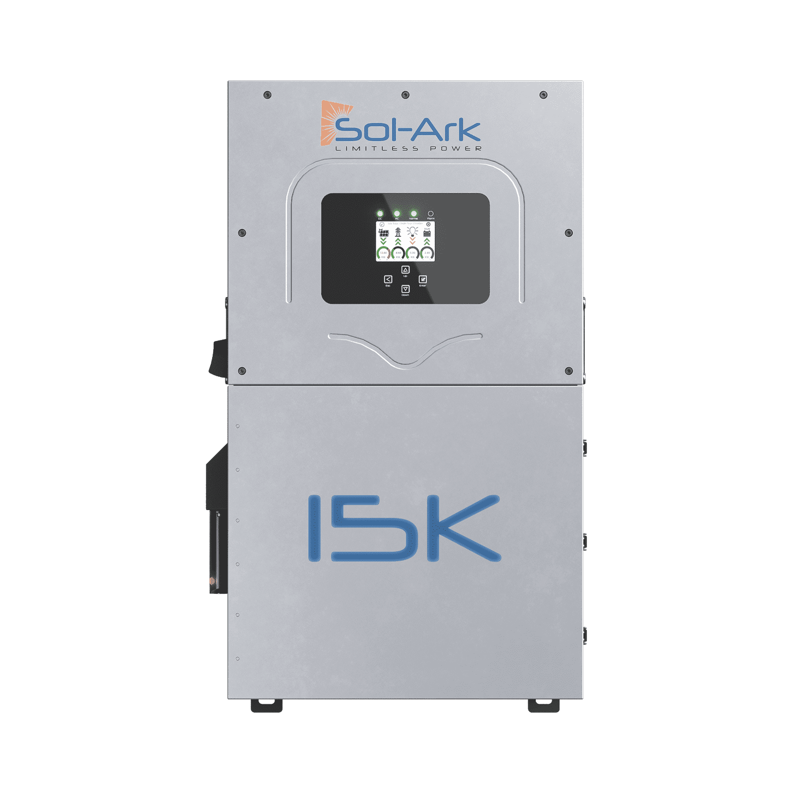 Inversor Hibrido SOL-ARK, 15 Kw, 220 Vcc, Fase Dividida,  WIFI incluido, IP65, Entrada de Baterías a 48 Vcc 15K2P - SOL-ARK