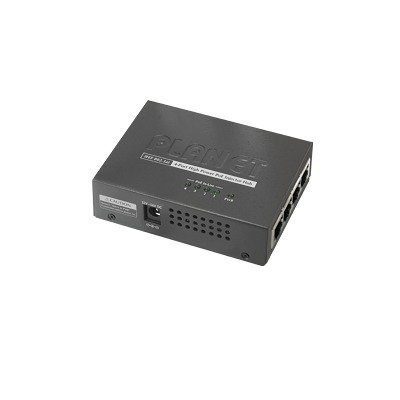 Inyector High PoE, de 4 Puertos Gigabit de Entrada, 4 Puertos PoE 802.3af/at Gigabit de Salida Para Cada Puerto, Hasta 30 W por interfaz HPOE-460 - PLANET