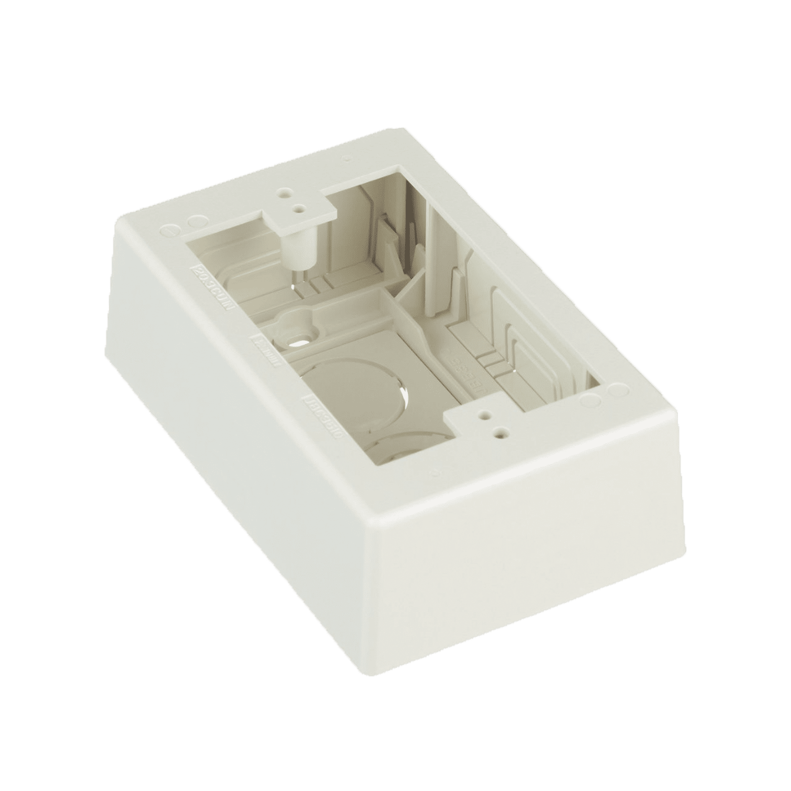 Caja de Pared Superficial, uso Universal con Placas de Pared, Con Cinta Adhesiva, Color Blanco Mate JBX3510IW-A - PANDUIT