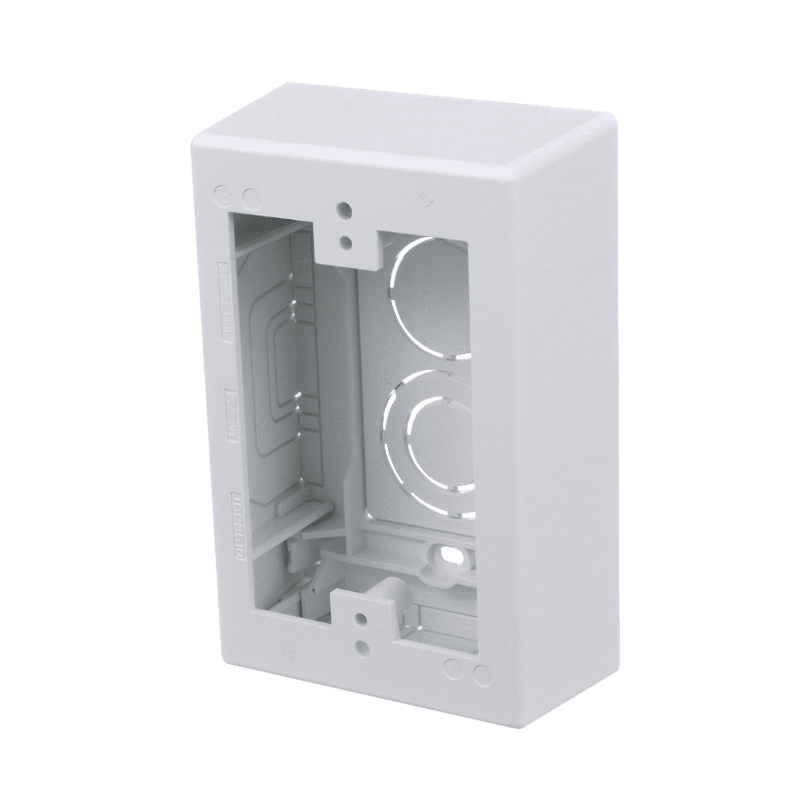 Caja de Pared Superficial, uso Universal con Placas de Pared, Con Cinta Adhesiva, Color Blanco JBX3510WH-A - PANDUIT