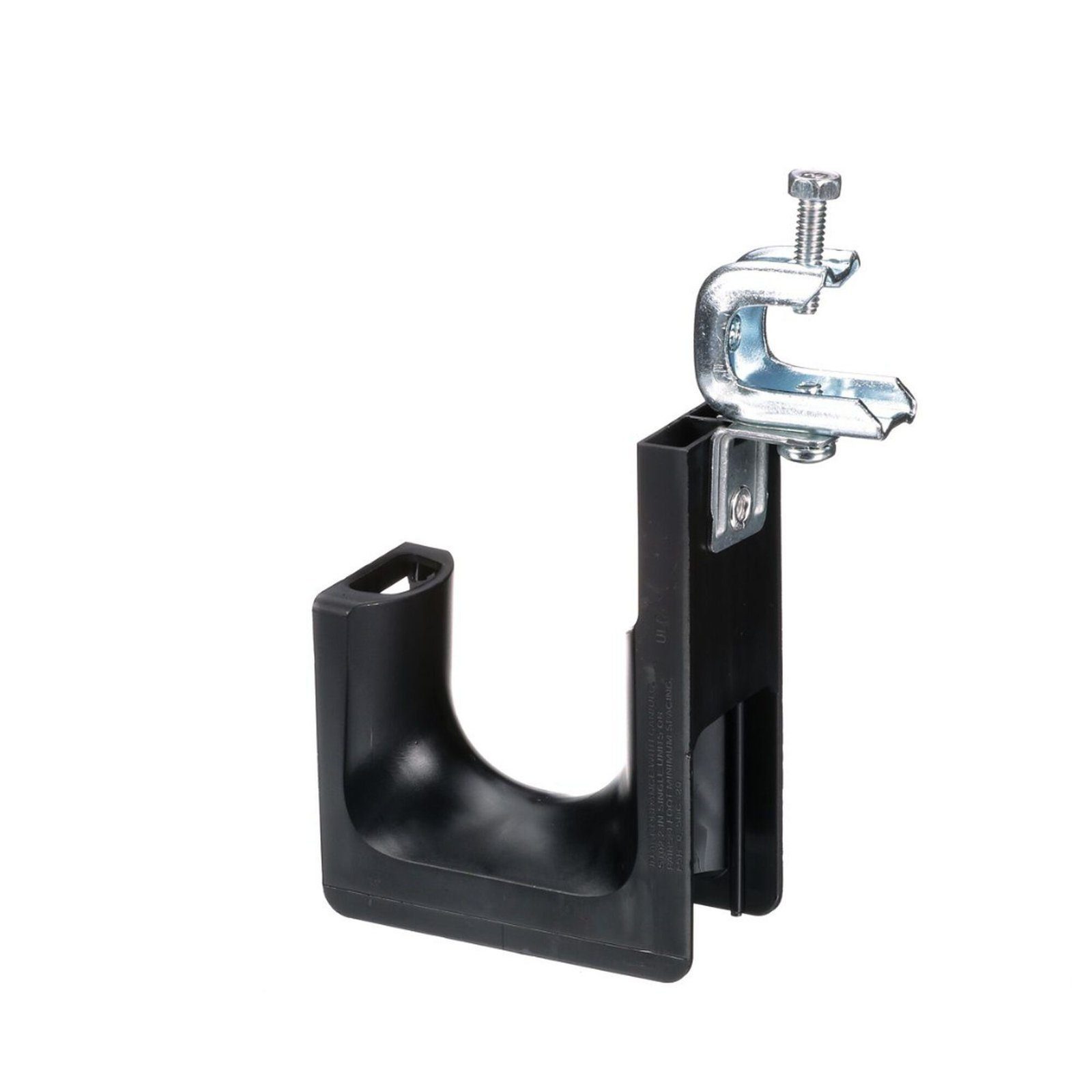 Sujetador STRONGHOLD tipo J (J-Hook), Con Abrazadera de Tornillo para Montaje, Hasta 46 Cables Cat6, Nylon 6.6, Color Negro, 1 pieza JP2SBC50RB-L20 - PANDUIT