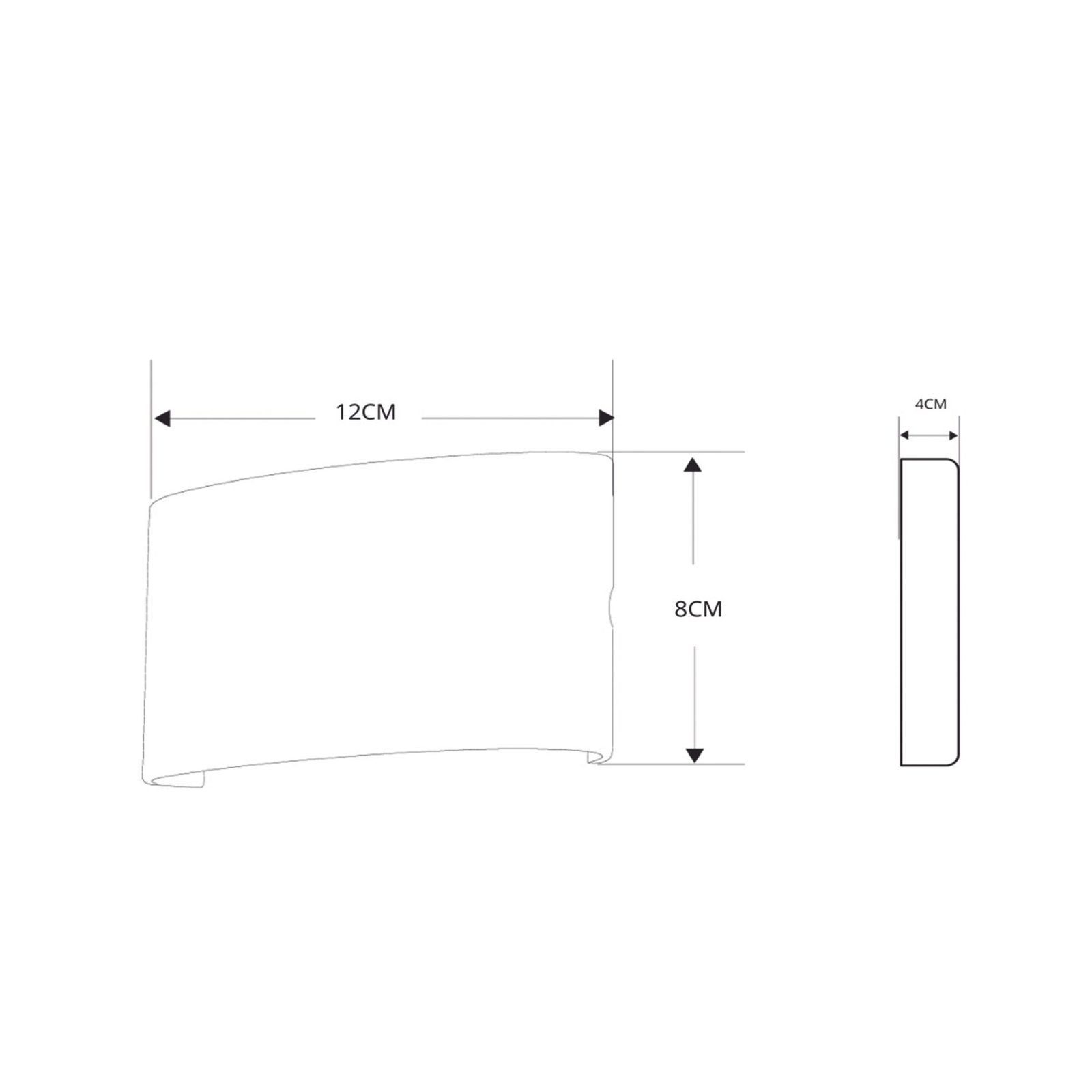 Lámpara Arbotante 4 W 220 lm / Dimensiones 120 x 80 x 40 mm / 85 – 265 Vca~ 50/60Hz / Luz Cálida 2 700 K / Uso en exterior IP 54. JPAA-0401 - JWJ