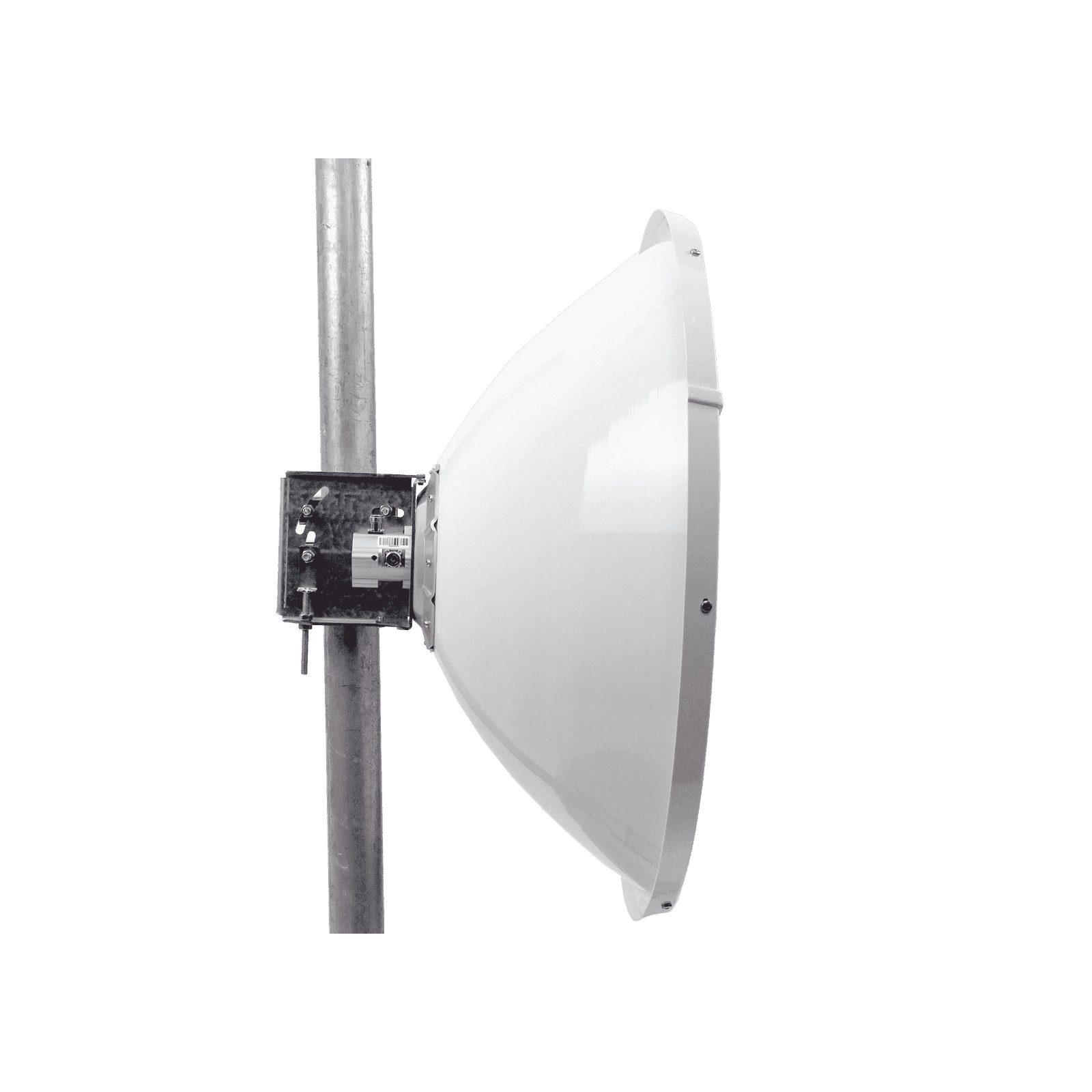 Antena Direccional de Alto Rendimiento/ Parábola profunda para mayor aislamiento al ruido / 29 dBi / 4.9 – 6.4 GHz / Conectores N-Hembra / Fácil Montaje y Soporte de acero inoxidable / Radomo Incluido JRC-29DD-MIMO - JIROUS