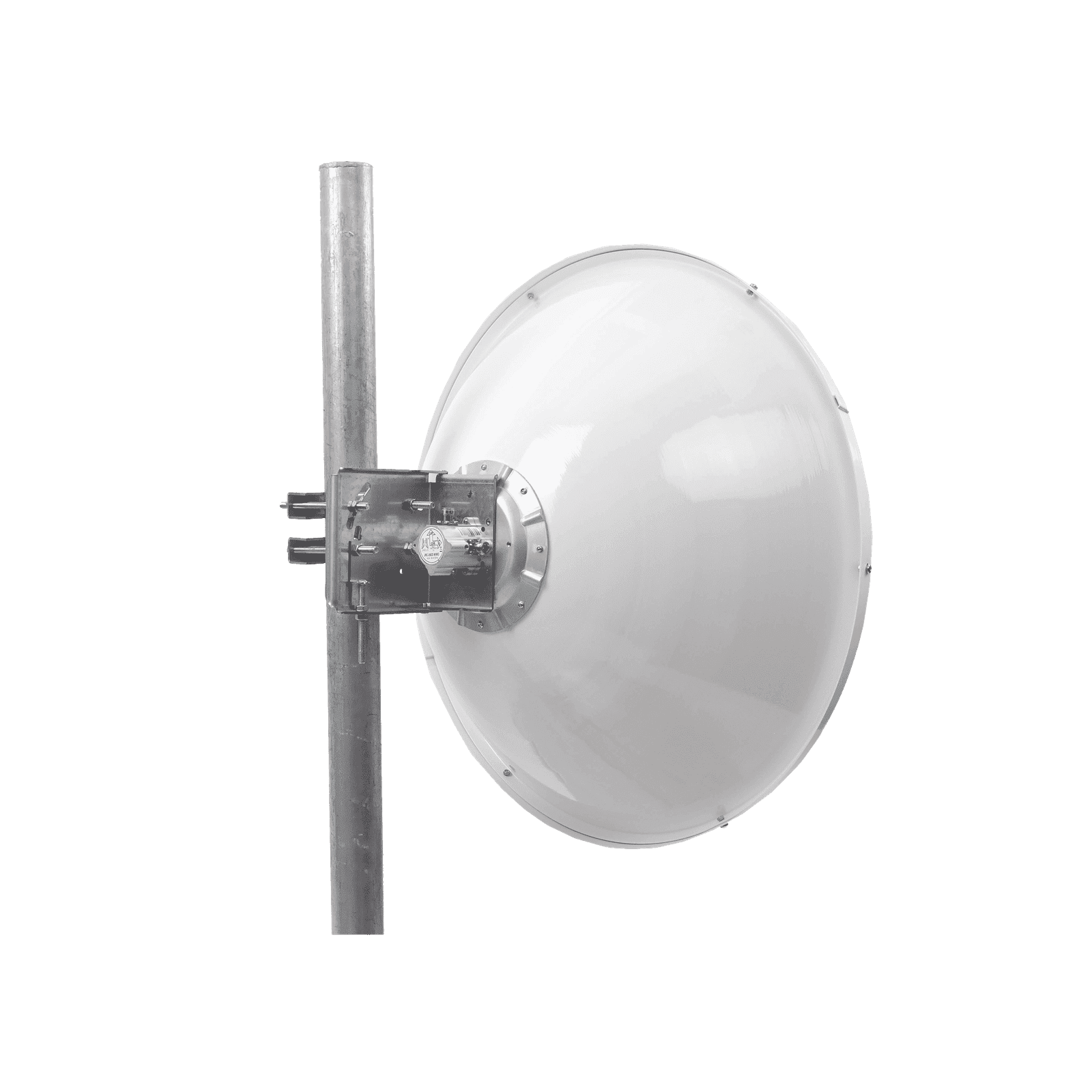 Antena Direccional de Alto Rendimiento/ Parábola profunda para mayor aislamiento al ruido / 29 dBi / 4.9 – 6.4 GHz / Conectores N-Hembra / Fácil Montaje y Soporte de acero inoxidable / Radomo Incluido JRC-29DD-MIMO - JIROUS