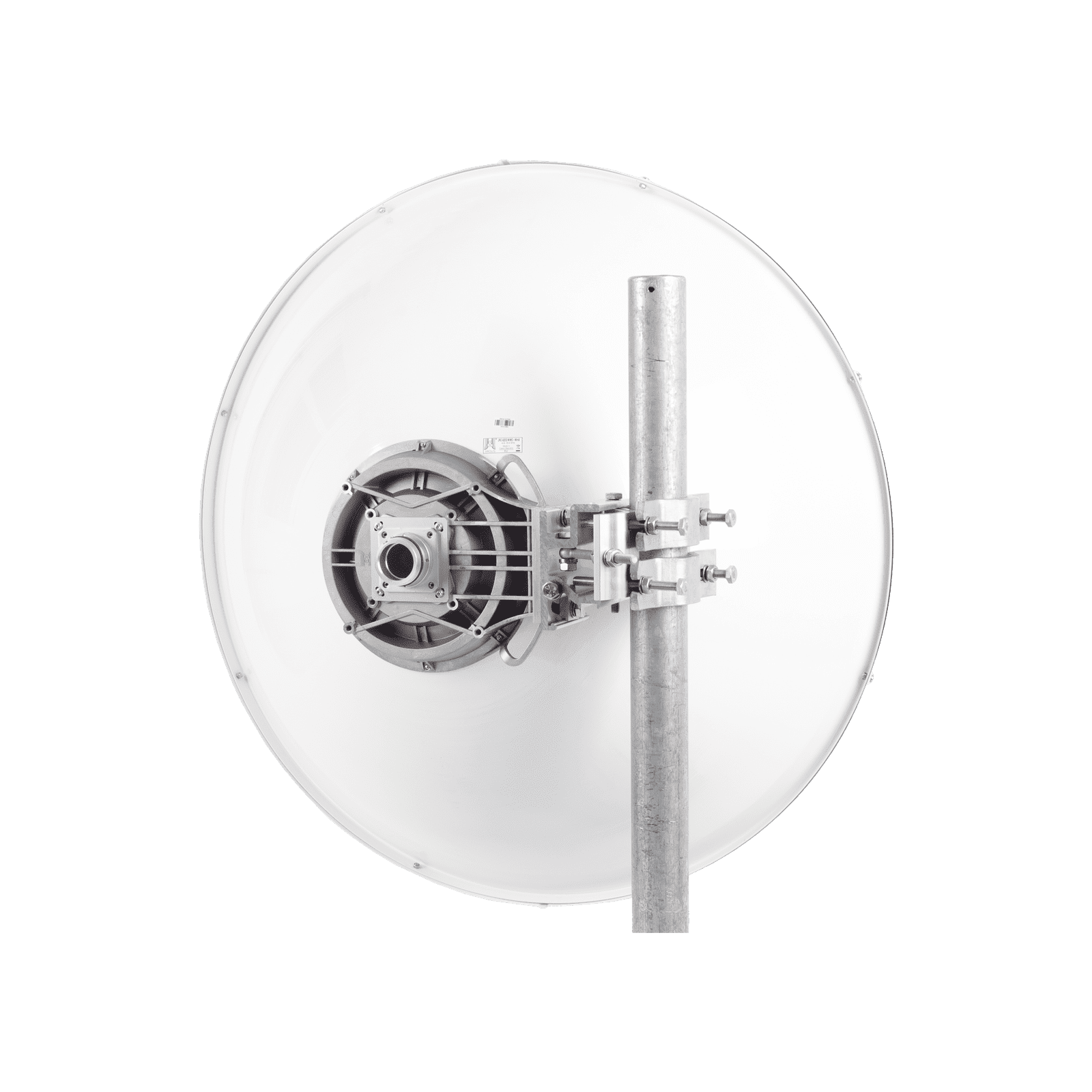 Antena Direccional de Alto Rendimiento/ Parábola profunda para mayor aislamiento al ruido/ Conector guía de onda para radio C5x y B5x / 3 ft / 4.9 a 6.4 GHz / Ganancia de 32 dBi / Soporte de acero inoxidable / Incluye montaje. JRC32DMCB5X 221918 - JIROUS
