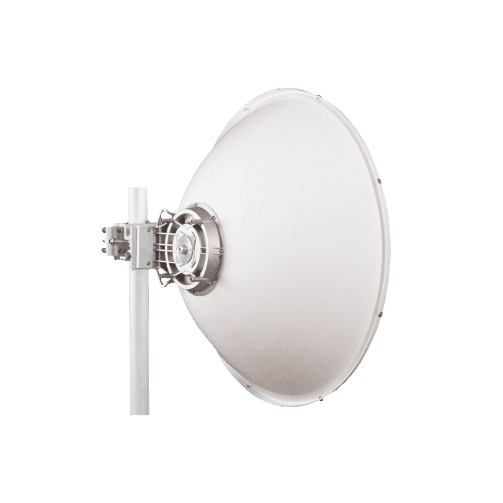 Antena direccional Alto Rendimiento / Parábola profunda para mayor aislamiento al ruido /4 ft / Guía de onda para radio B5x y C5x / Ganancia de 35 dBi / Soporte de acero inoxidable / Polaridad en 90 ° y 45 ° / Incluye montaje. JRC35DMCB5X - JIROUS