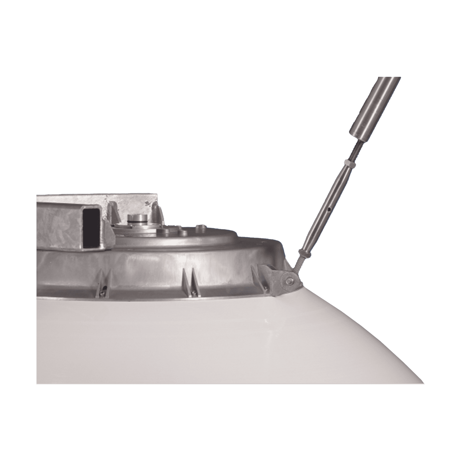 Montaje ajustable para mayor estabilidad y alineación de antenas JRMA01200 y JRCDD35DUPLEX JRZ1200-ADJUSTABLE - JIROUS