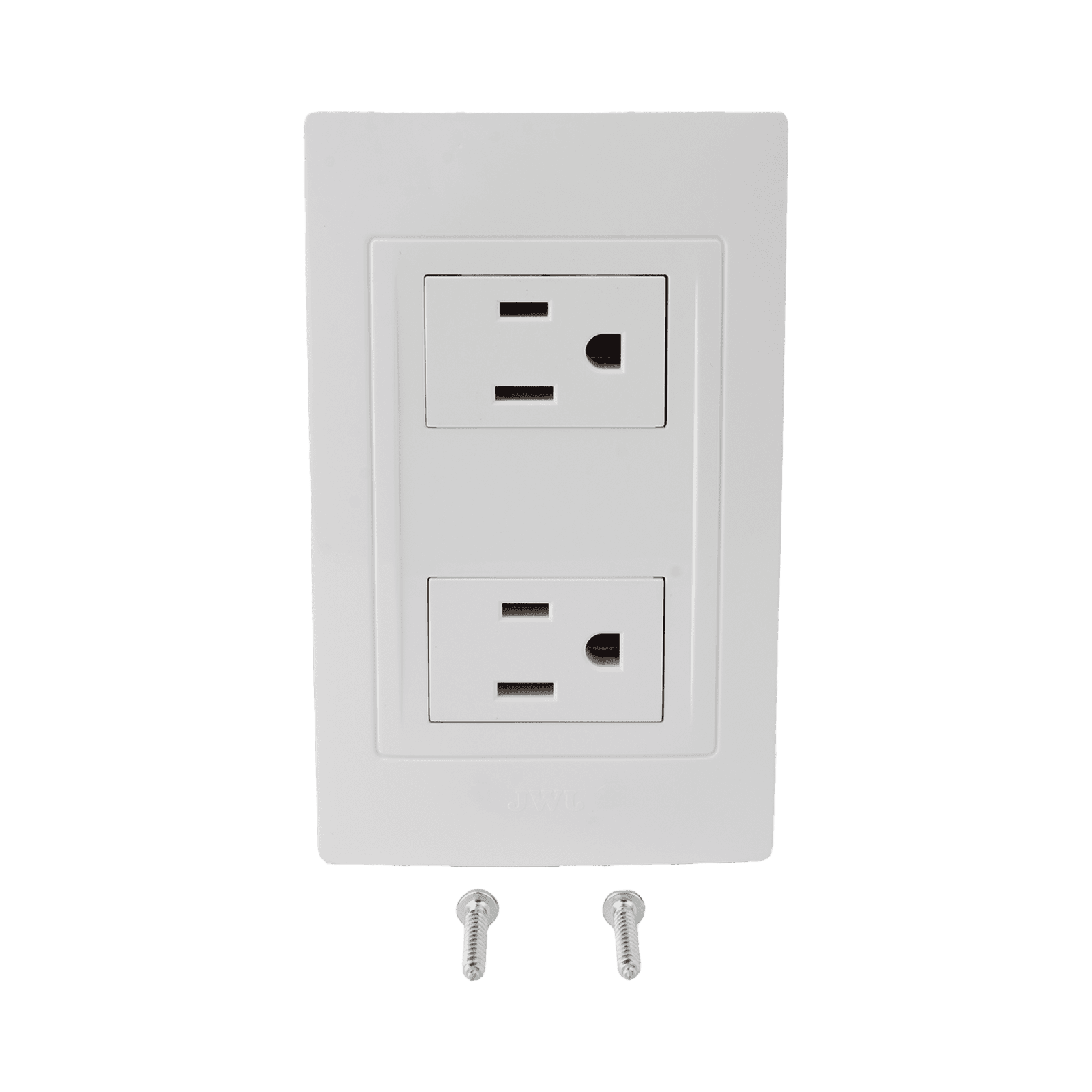 Placa con 2 Tomas de Corriente 2P Y T / 127 V~60 HZ 15 A / 1 Modulo. JTL-B72-23 - JWJ