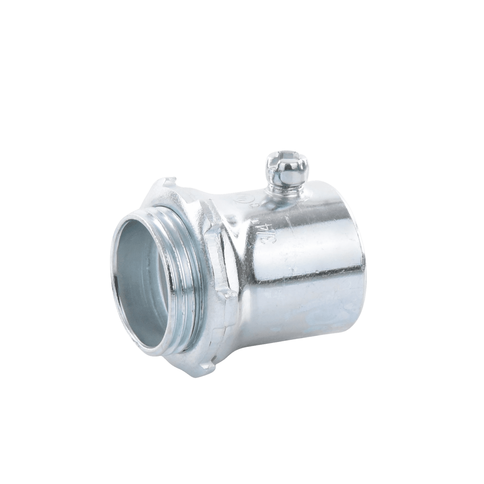 Conector 1″ (25mm) pared delgada con tornillo tipo americano galvanizado etiqueta verde JU-PD-100-CON - JUPITER