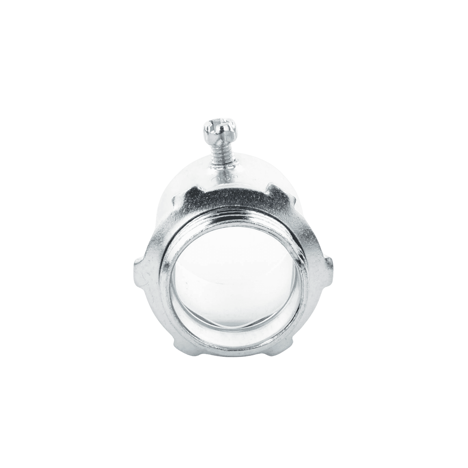 Conector 1 1/2″ (38mm) pared delgada con tornillo galvanizado etiqueta verde JU-PD-112-CON - JUPITER