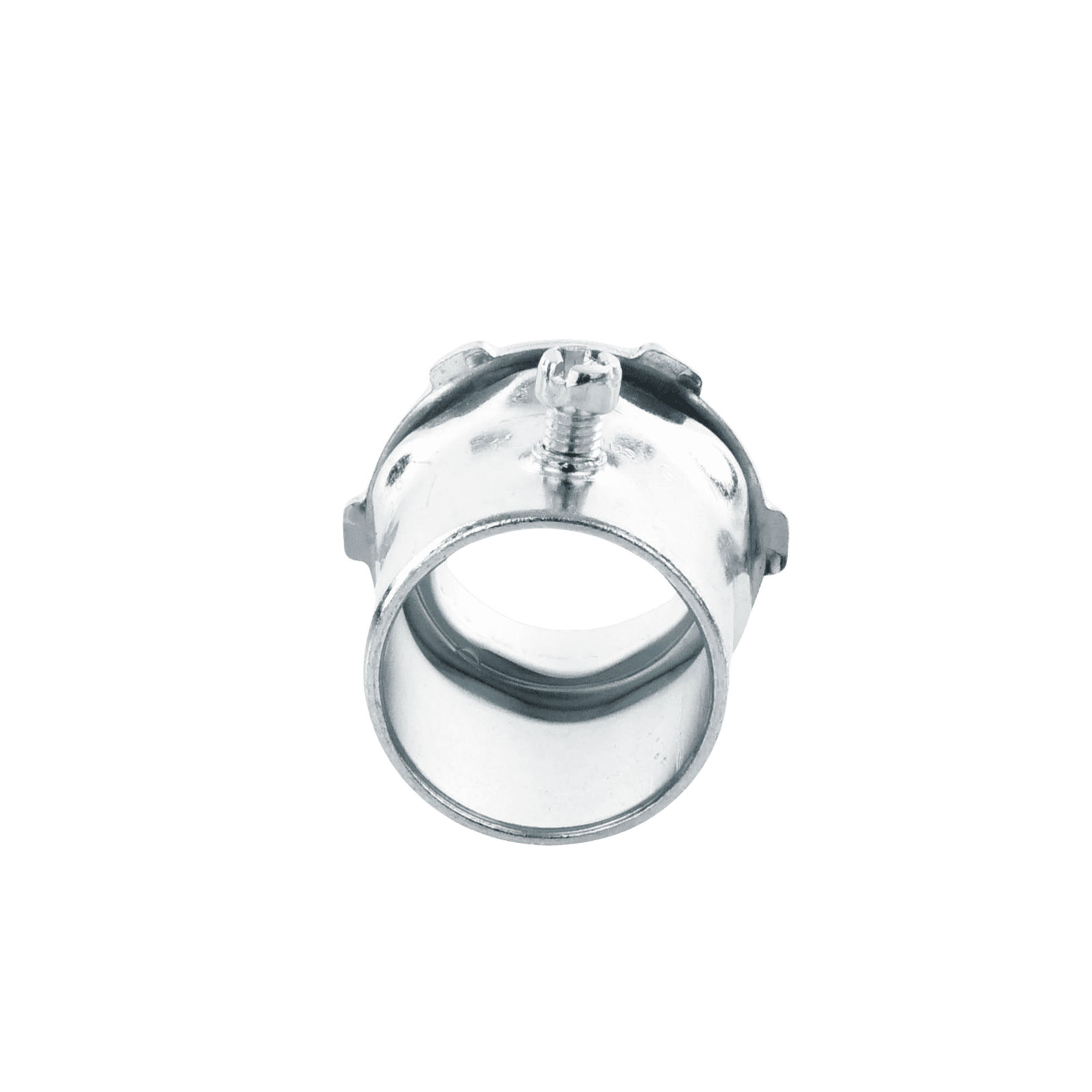 Conector 1 1/2″ (38mm) pared delgada con tornillo galvanizado etiqueta verde JU-PD-112-CON - JUPITER