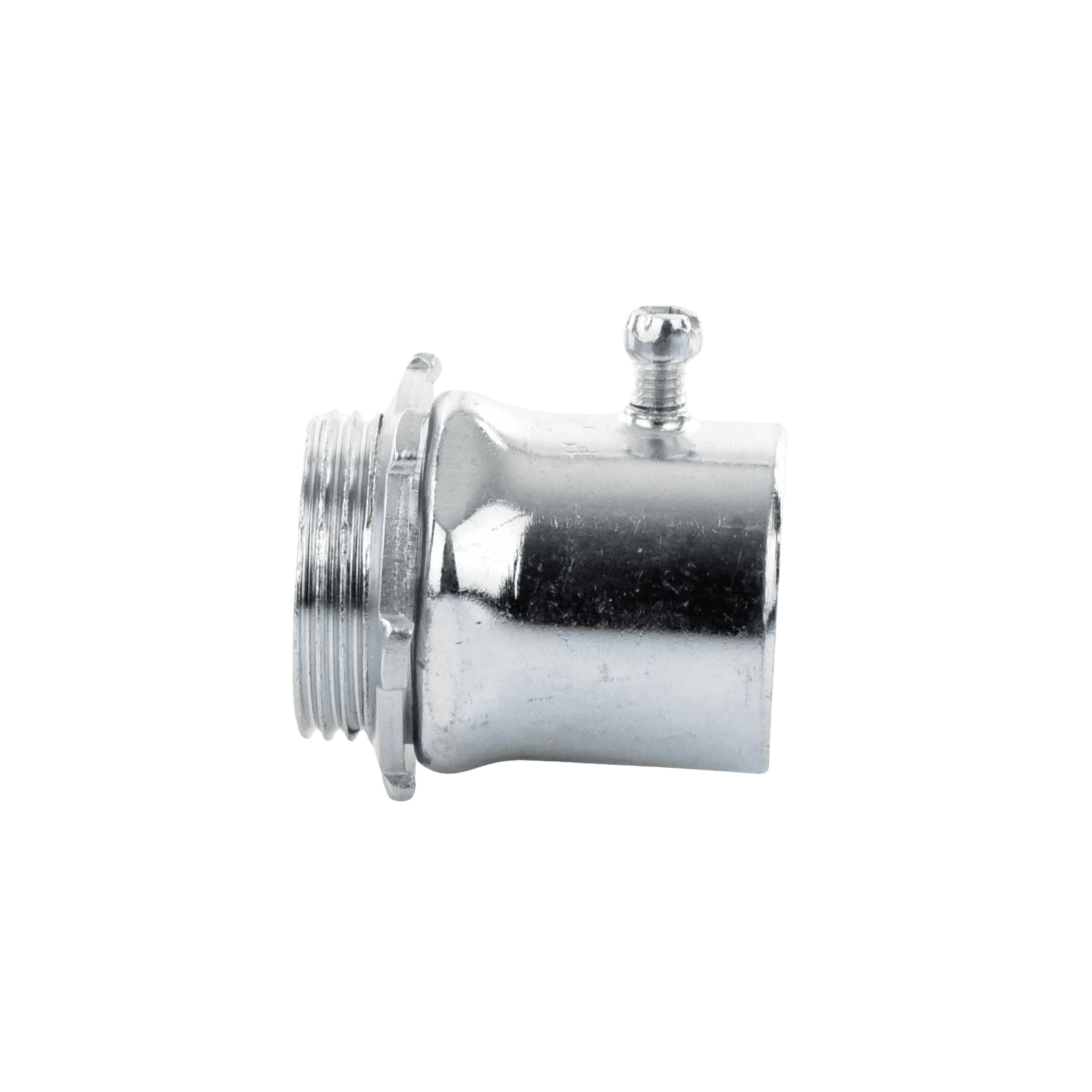 Conector 1 1/2″ (38mm) pared delgada con tornillo galvanizado etiqueta verde JU-PD-112-CON - JUPITER