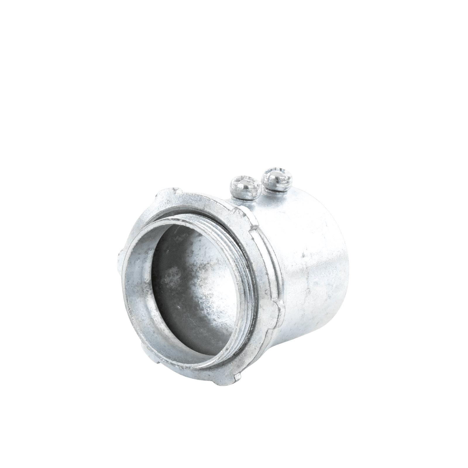 Conector 3/4″ (19mm) pared delgada con tornillo tipo americano galvanizado etiqueta verde JU-PD-34-CON - JUPITER