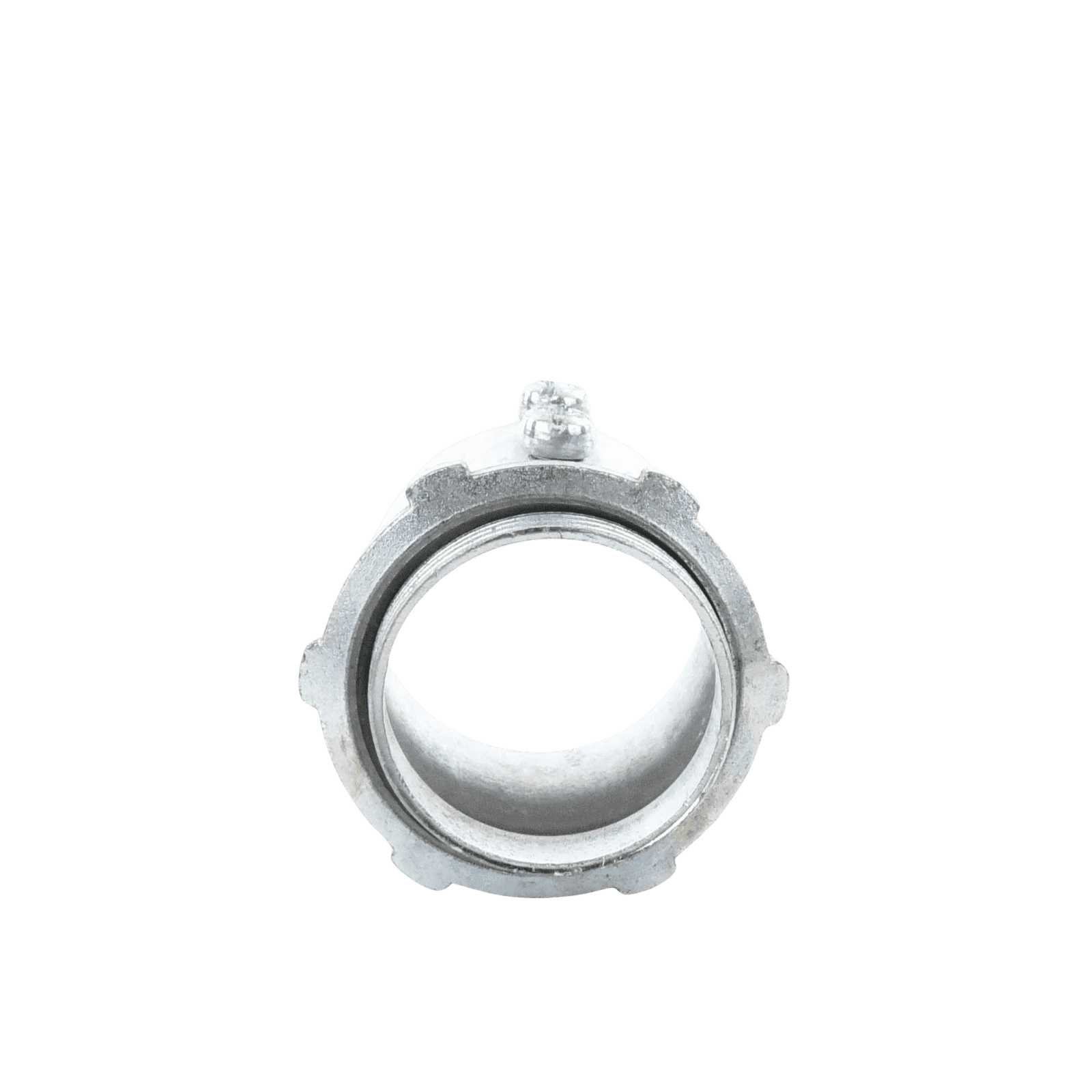 Conector 3/4″ (19mm) pared delgada con tornillo tipo americano galvanizado etiqueta verde JU-PD-34-CON - JUPITER