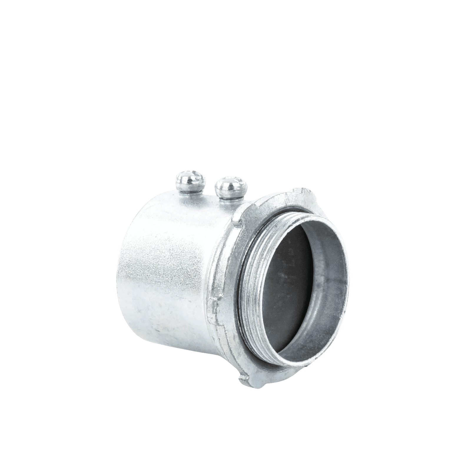 Conector 3/4″ (19mm) pared delgada con tornillo tipo americano galvanizado etiqueta verde JU-PD-34-CON - JUPITER