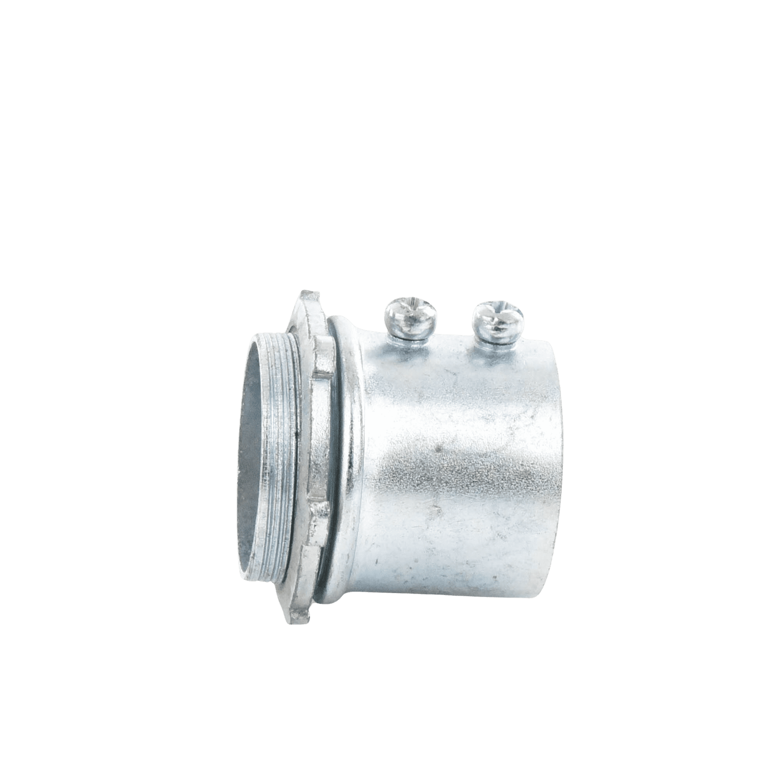 Conector 3/4″ (19mm) pared delgada con tornillo tipo americano galvanizado etiqueta verde JU-PD-34-CON - JUPITER