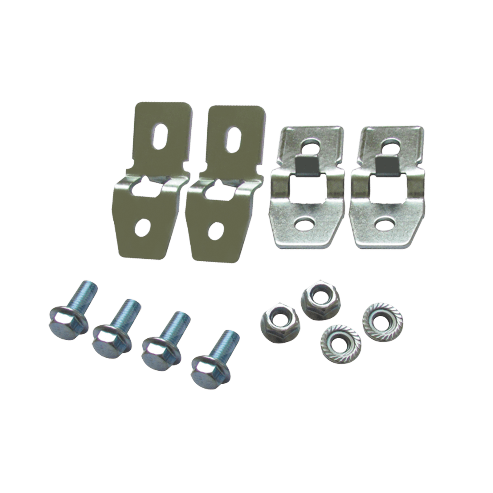 Juego de 4 Pestañas Metálicas para Fijación a Pared de Gabinetes Línea PST. Incluye tornillo y tuerca. PST-WC-010 - PRECISION