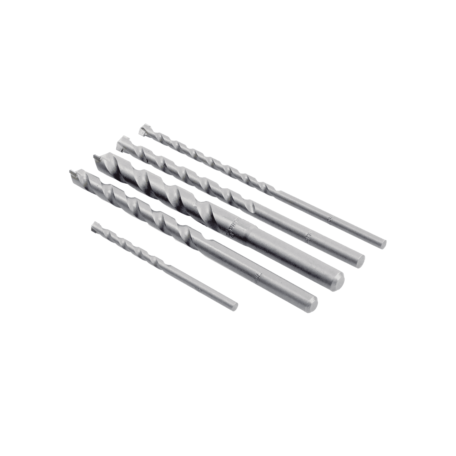 Juego de 5 Pzas. de Broca para Concreto, Zanco Recto (3/16″, 1/4″, 5/16″, 3/8″ y 1/2″). D-36033 - MAKITA