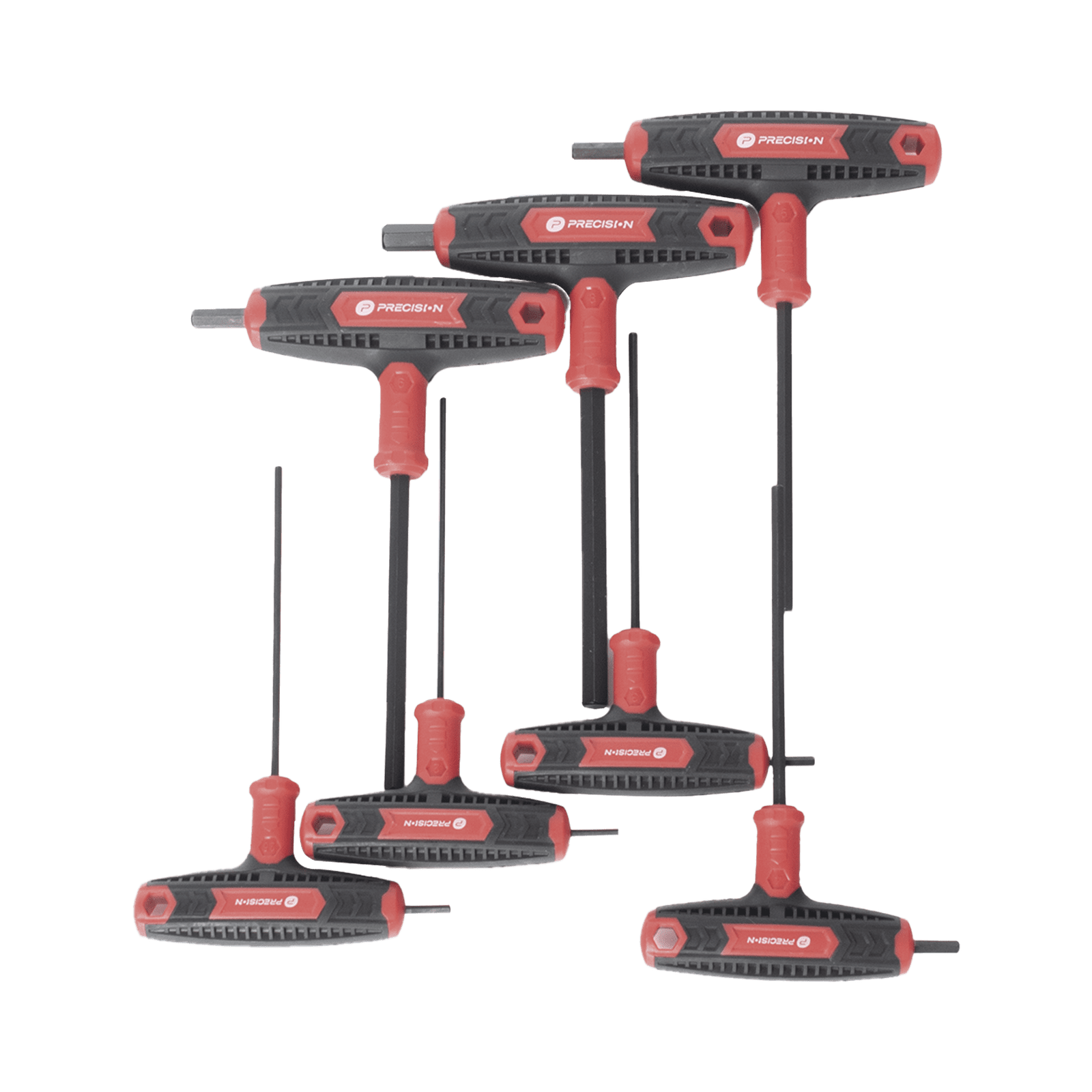Juego de 7 Llaves Hexagonales ( Allen )  Milimétricas con Mango T. PST-H03-007 - PRECISION