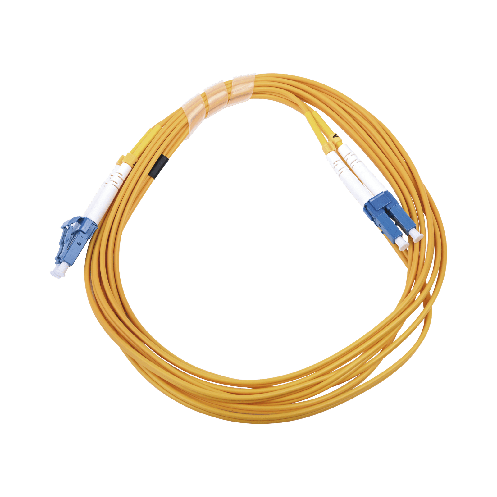 Jumper de Fibra Óptica Monomodo 9/125 LC/UPC-LC/UPC, PVC, 2.0 mm, Dúplex, amarillo, 3 metros LP-FO-LCU-LCU-03 - LINKEDPRO BY EPCOM