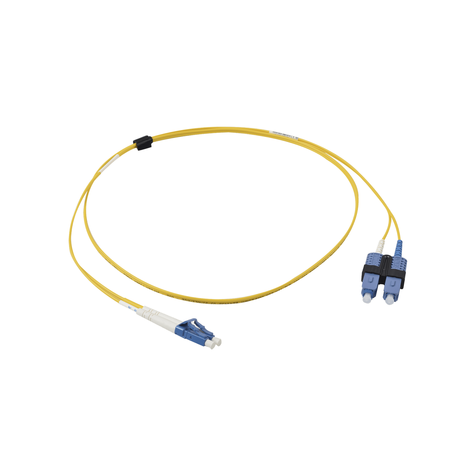 Jumper de Fibra Óptica Monomodo (OS2), XGLO, Riser, LC/UPC-SC/UPC Duplex, OFNR, Color Amarillo, 1 Metro FJ2-LCUSCUL-01 - SIEMON