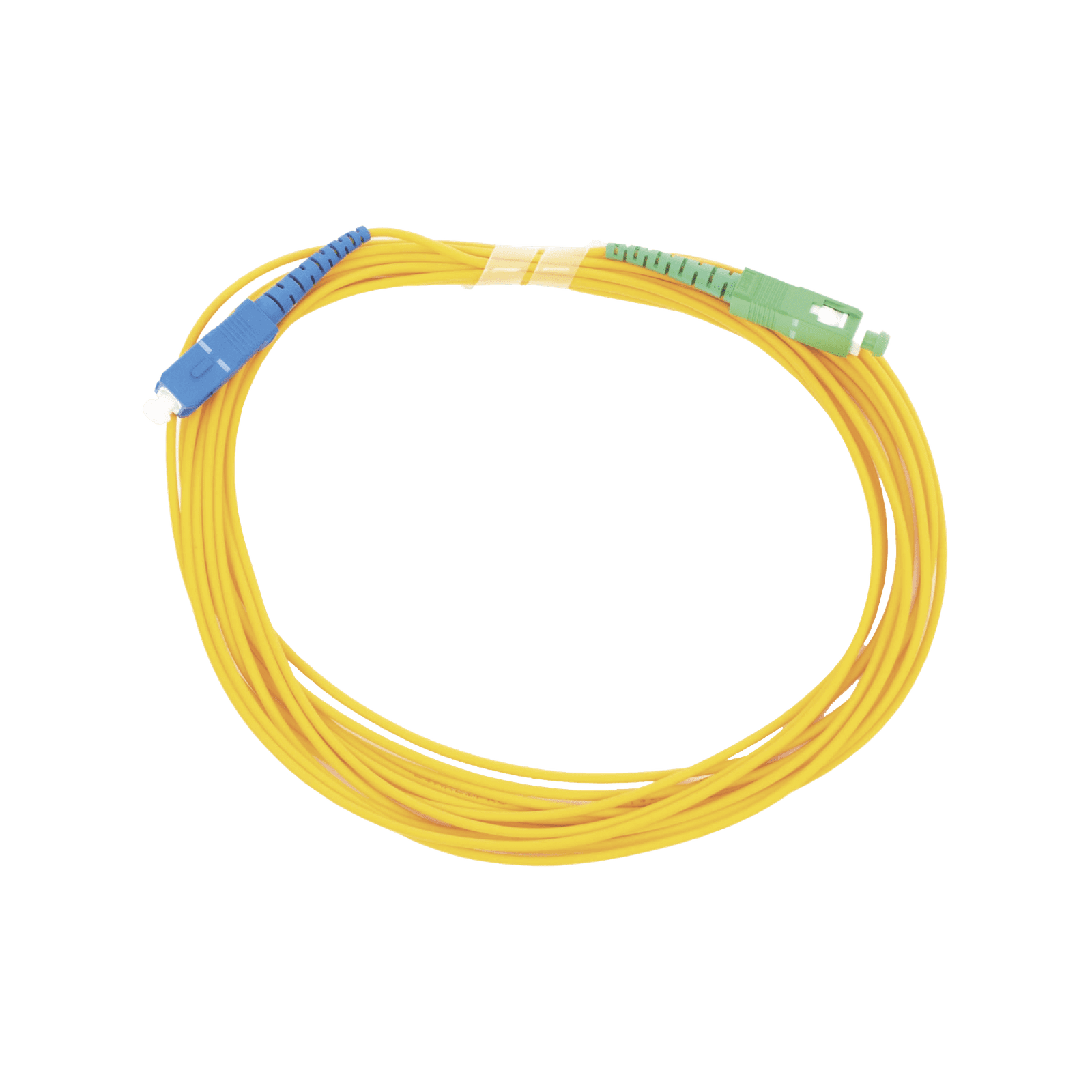 Jumper de Fibra Óptica Monomodo SC/UPC – SC/APC Simplex, color amarillo 5 metros LP-FO-SCU-SCA-05 - LINKEDPRO BY EPCOM