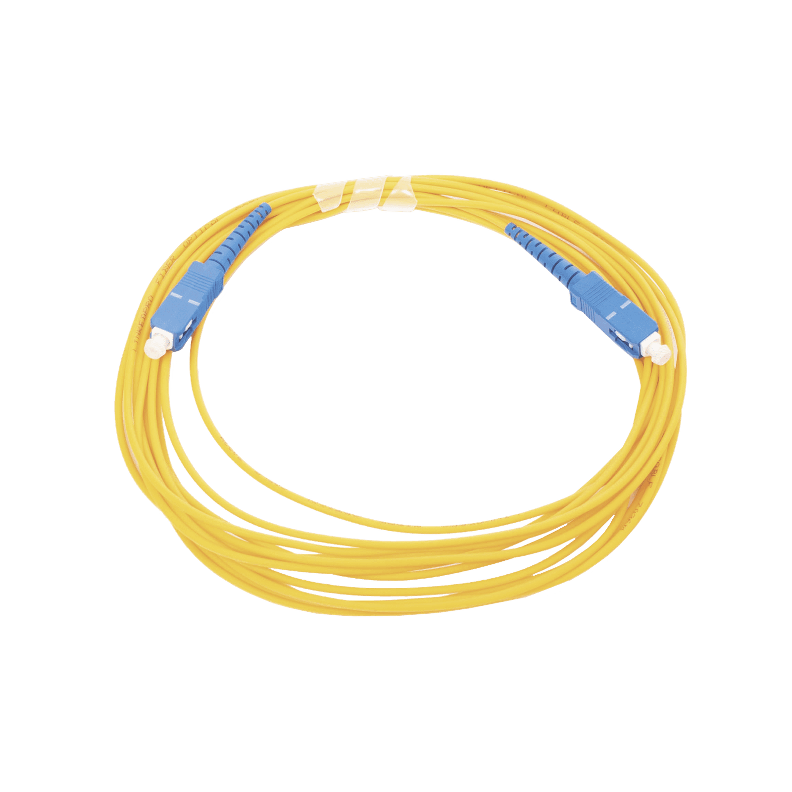 Jumper de Fibra Óptica Monomodo SC/UPC – SC/UPC Simplex, color amarillo, 5 metros LP-FO-SCU-SCU-05 - LINKEDPRO BY EPCOM