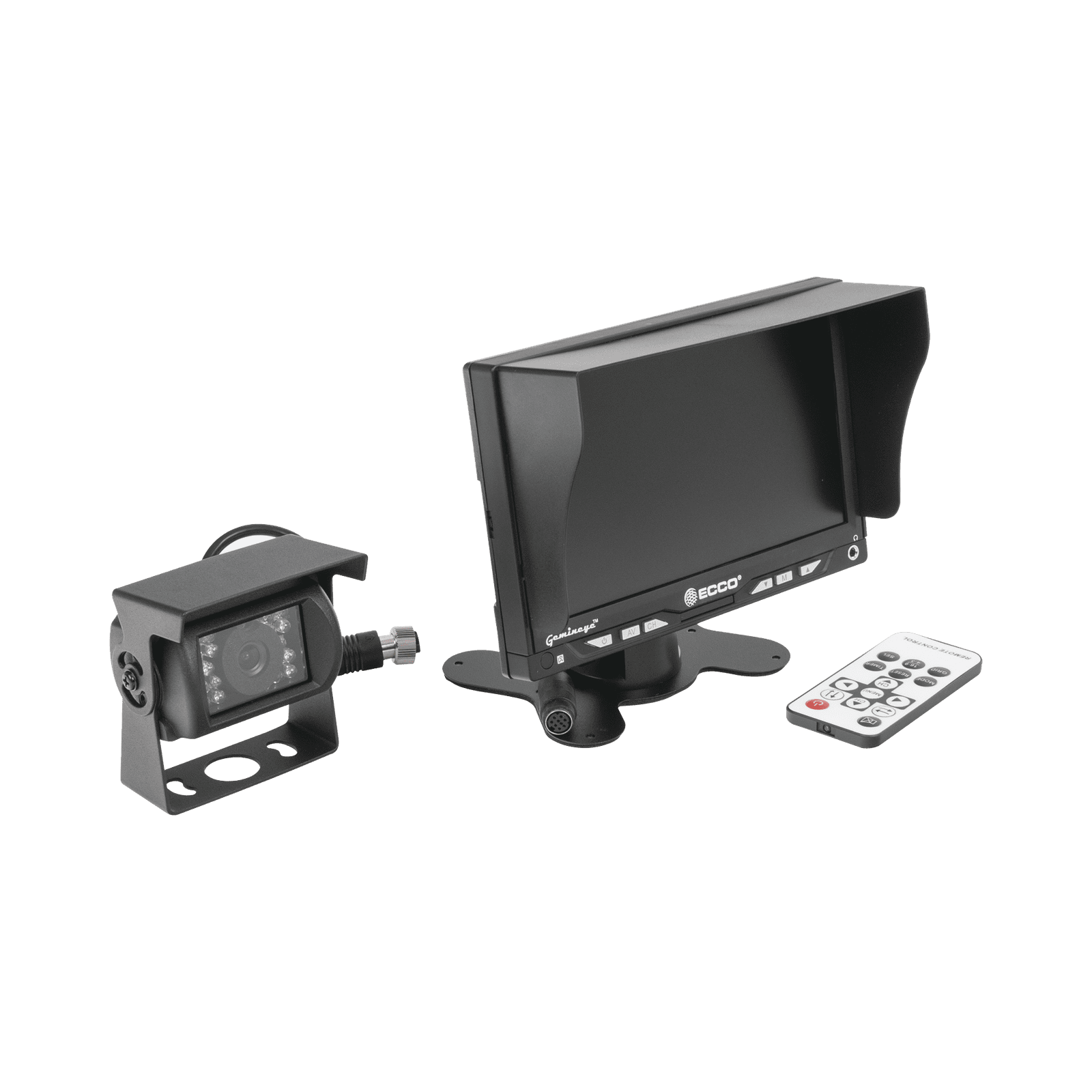 Sistema Profesional Alámbrico de Cámara de Reversa y Monitor para Vehículos de Trabajo y Montacargas K7000B - ECCO