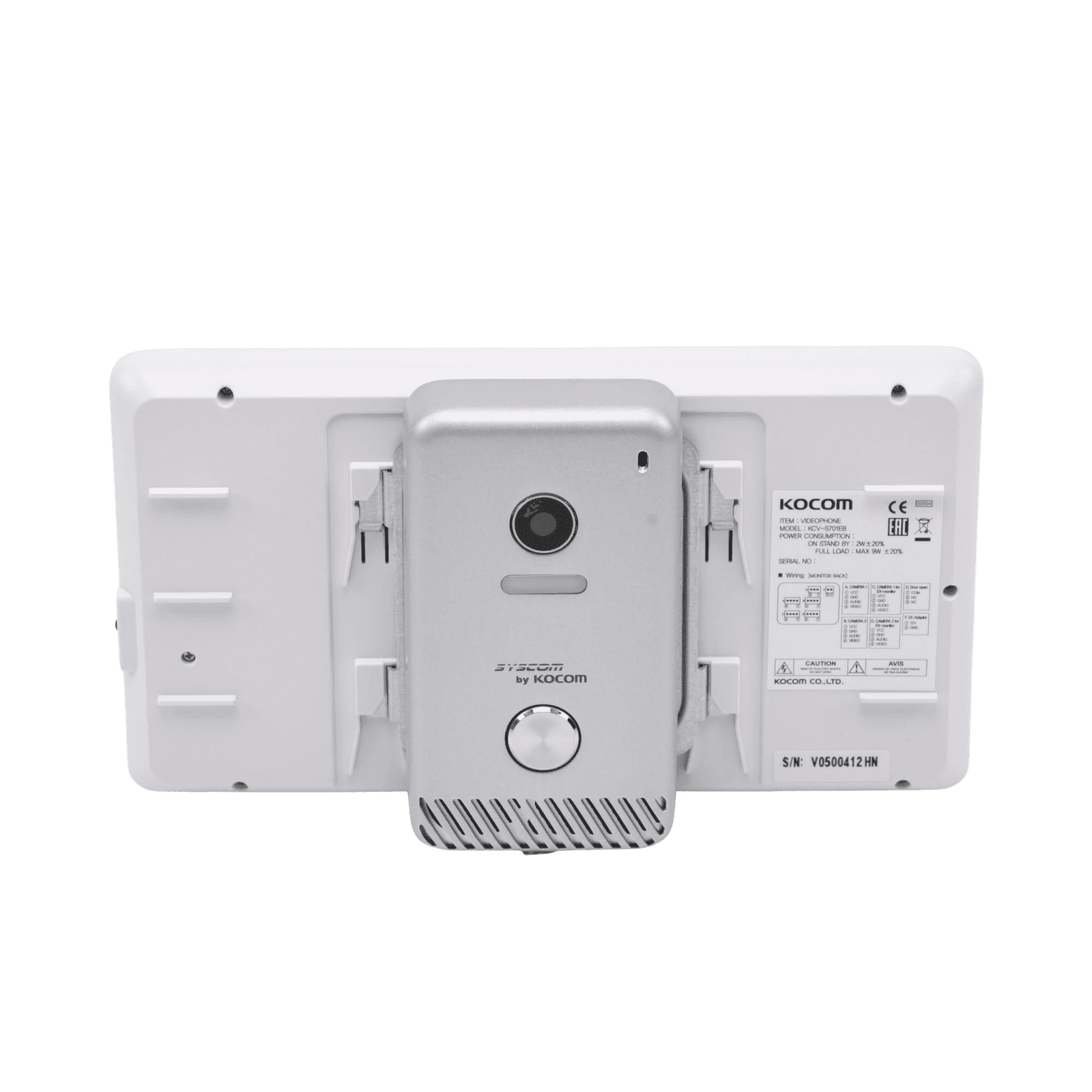 KIT DE VIDEOPORTERO 701 SEG GEN KCVS701EBC/KCS81MU - KOCOM