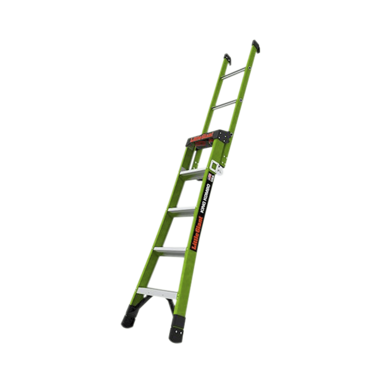 Escalera de Tijera 3 en 1 de 1.5 Metros, Fibra de Vidrio (SKU13906-001). Hecha en E.U.A. (Versión 2.0) KING-KOMBO2-5IAAC - Little Giant Ladder Systems