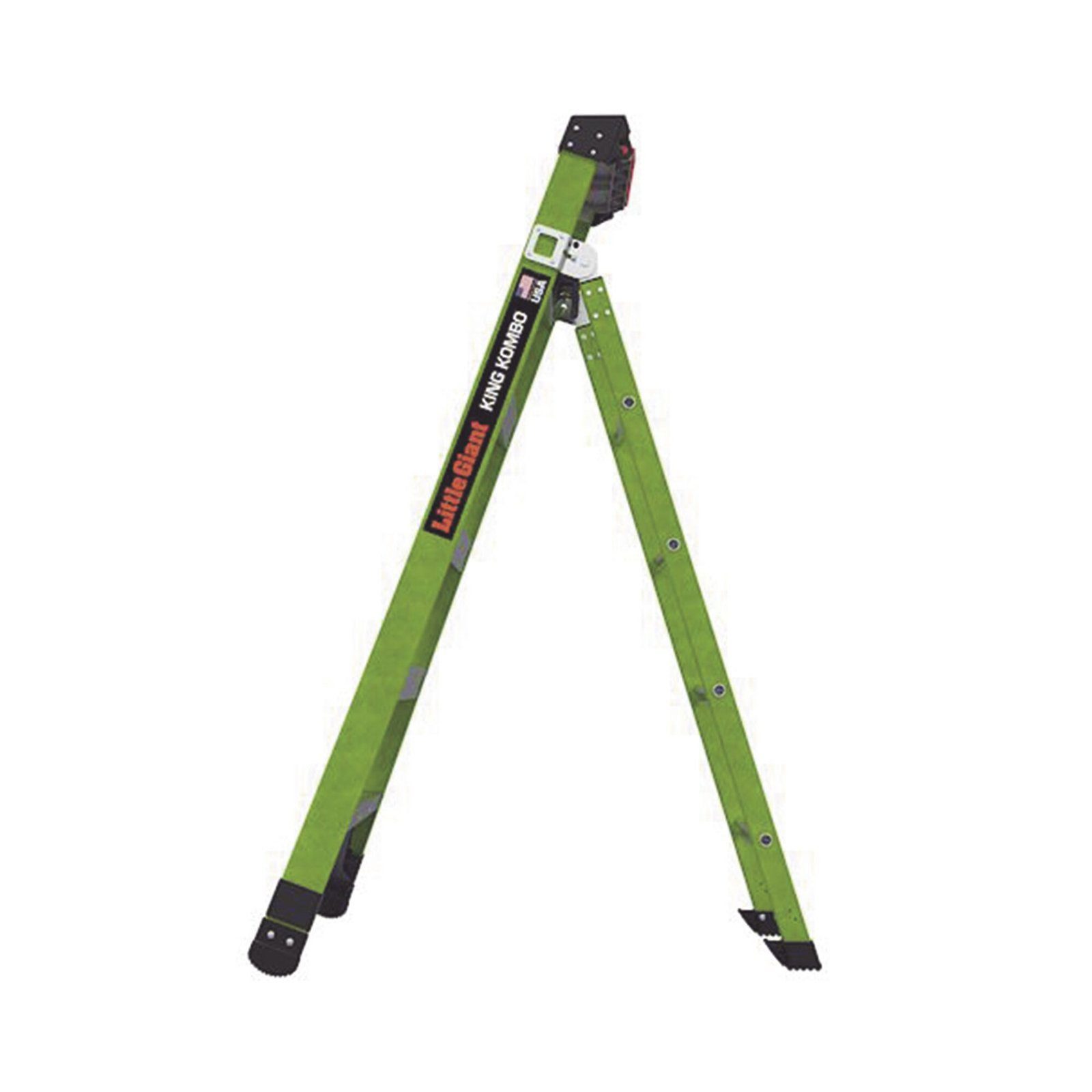 Escalera de Tijera 3 en 1 de 1.8 Metros, Fibra de Vidrio (SKU13906-001). Hecha en E.U.A. (Versión 2.0) KING-KOMBO2-6IA-AC - Little Giant Ladder Systems