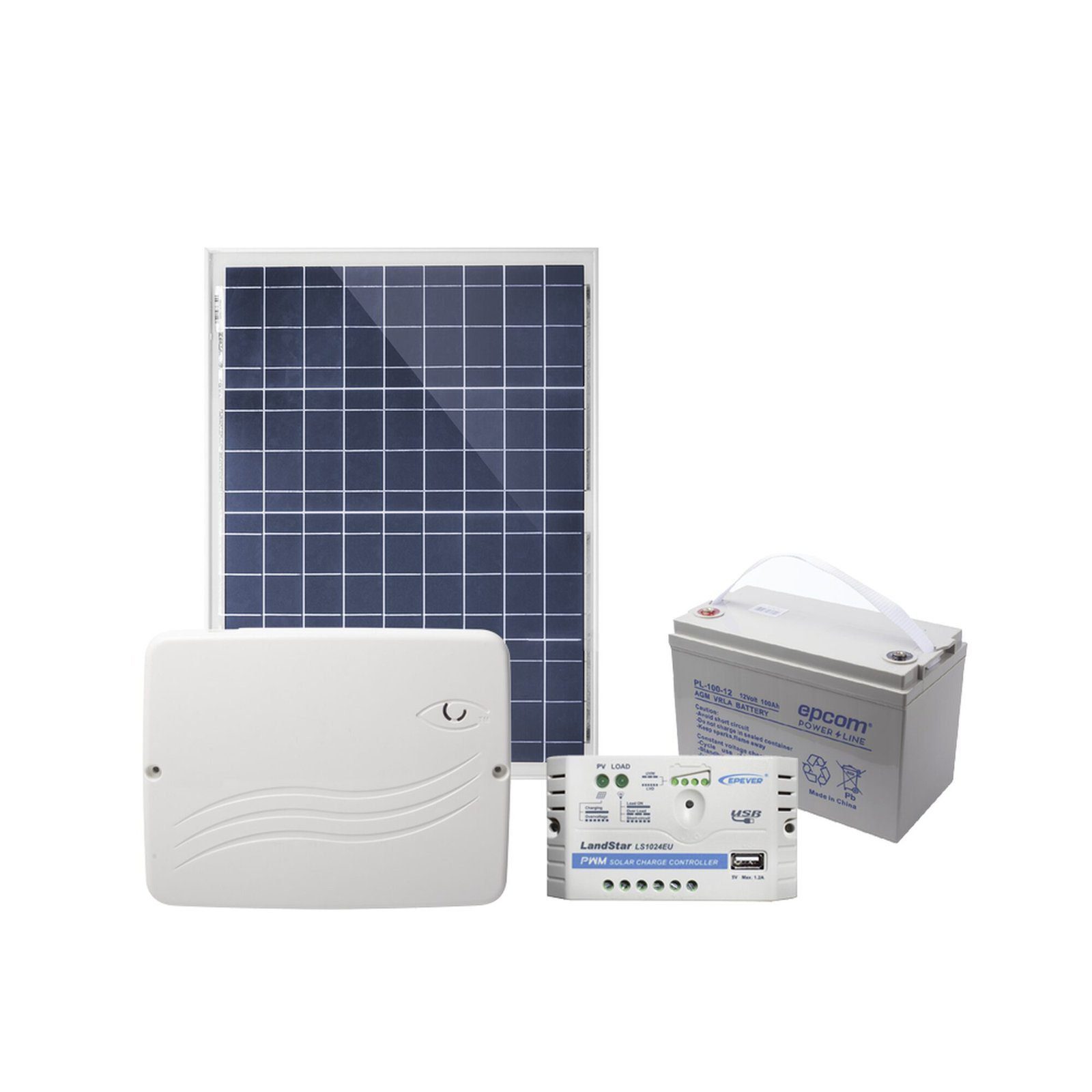 KIT Alarma Cloud Híbrido Alimentado por Celda Solar / Programación 100% vía WEB PRO4GEN2SOLAR - M2M SERVICES
