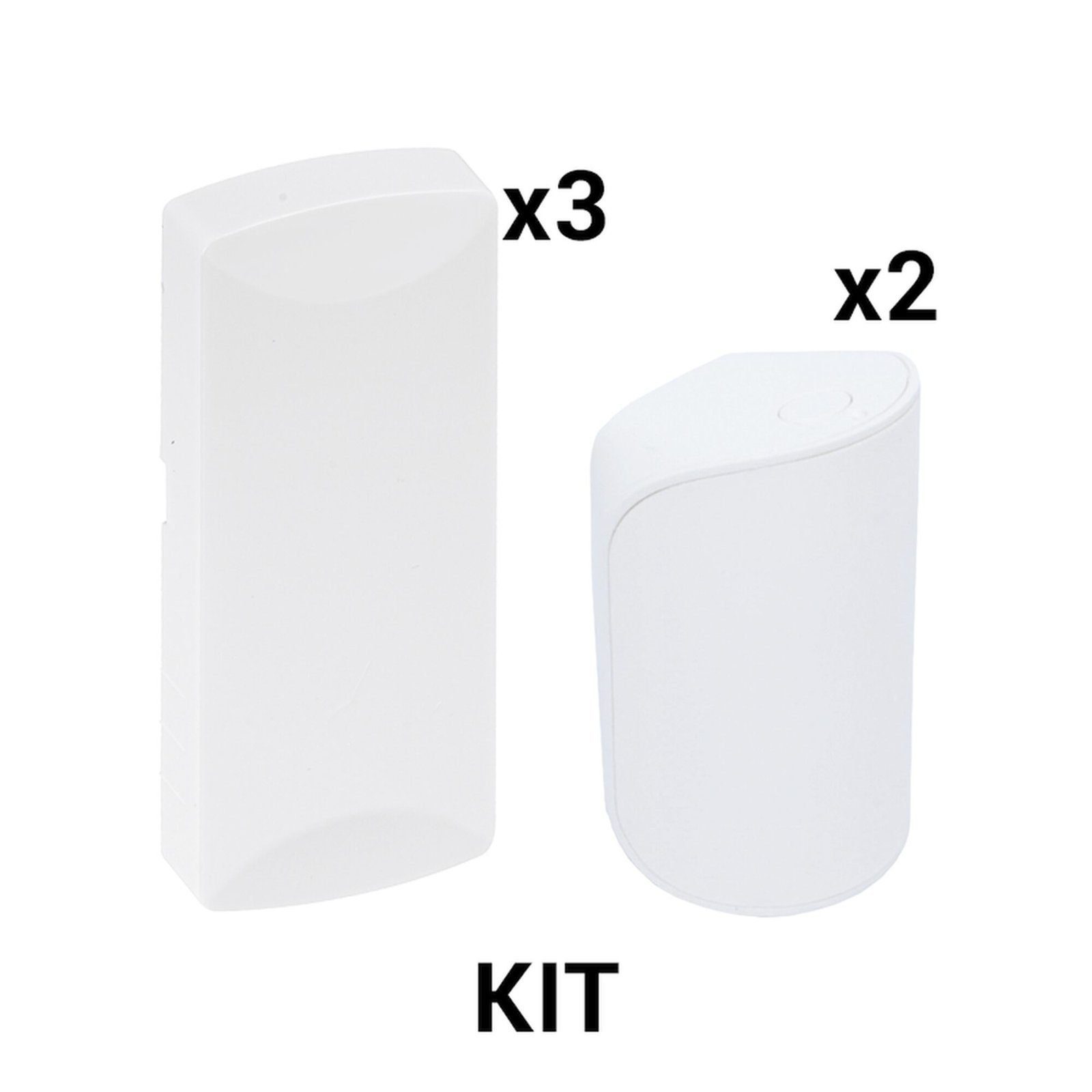 KIT Básico Sensores Inalámbricos – Incluye 3 Contactos Magnéticos y 2 PIR – Compatibles con DSC KIT-RF-SFIRE-DSC-1 - SFIRE