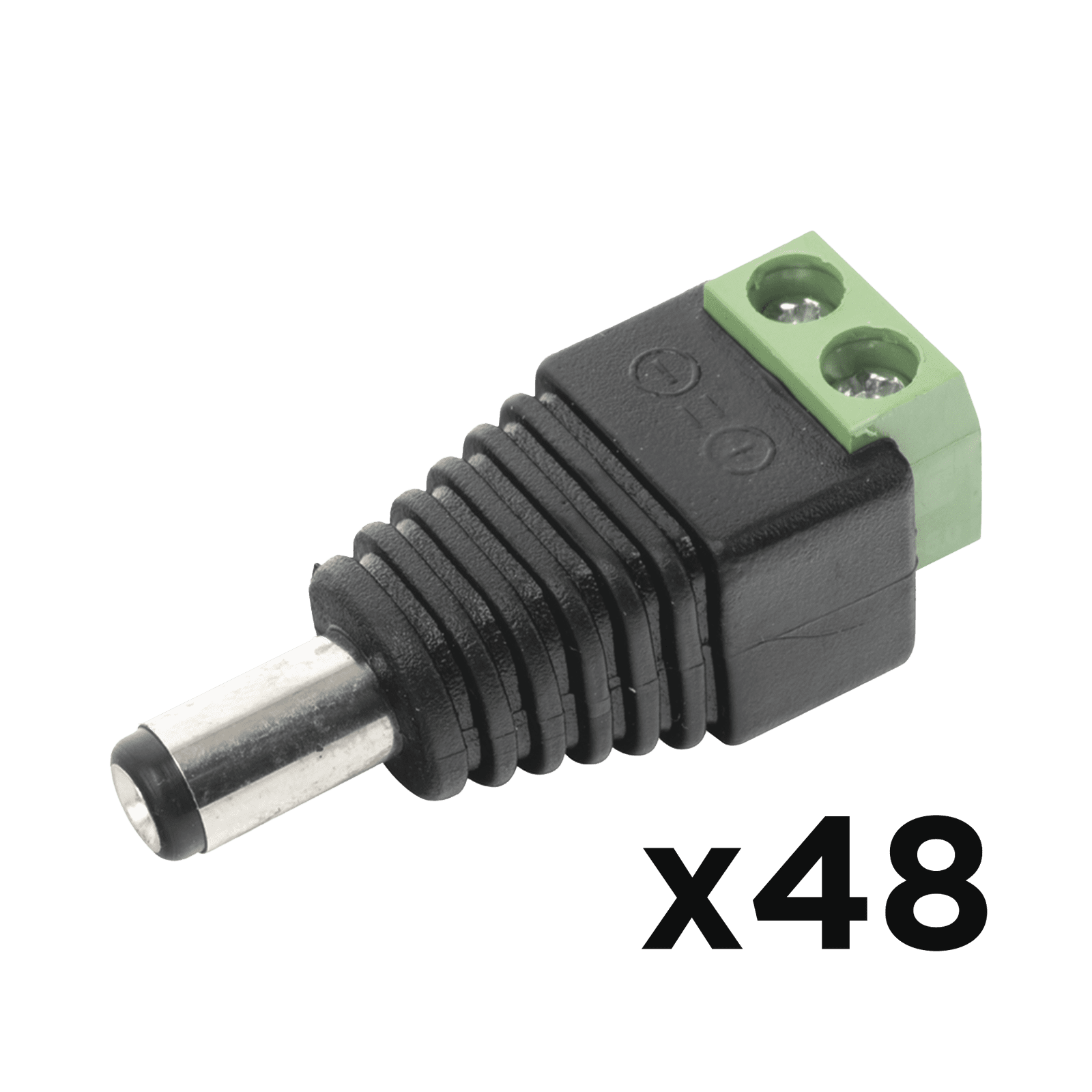 KIT DE 48 CONECTORES MACHO JR52 PARA ALIMENTACIÓN A 12 Vcc PAQ48JR52 - EPCOM POWERLINE