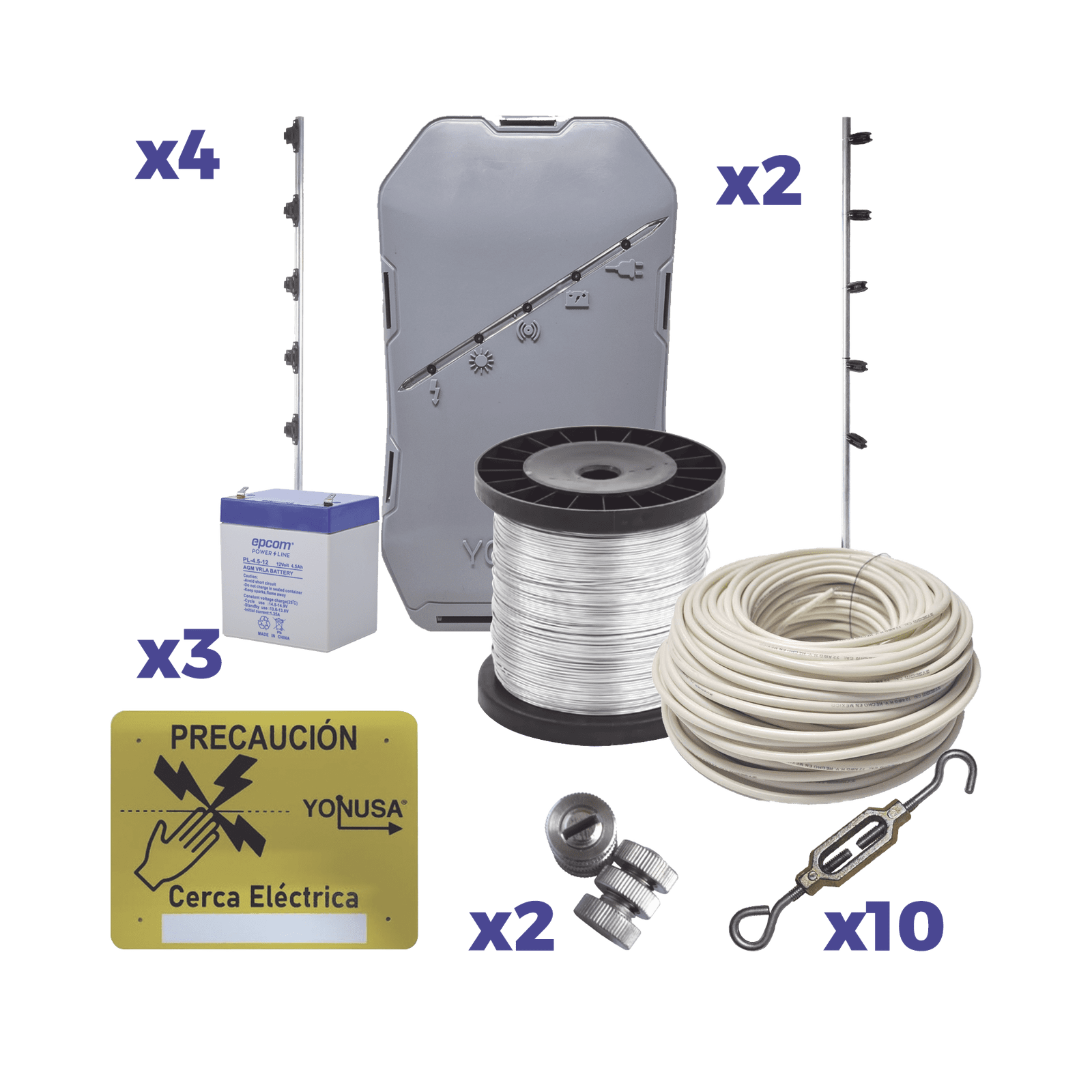 KIT Energizador para 25 Metros de proteccion SYSNG-HS-25M-KIT - YONUSA
