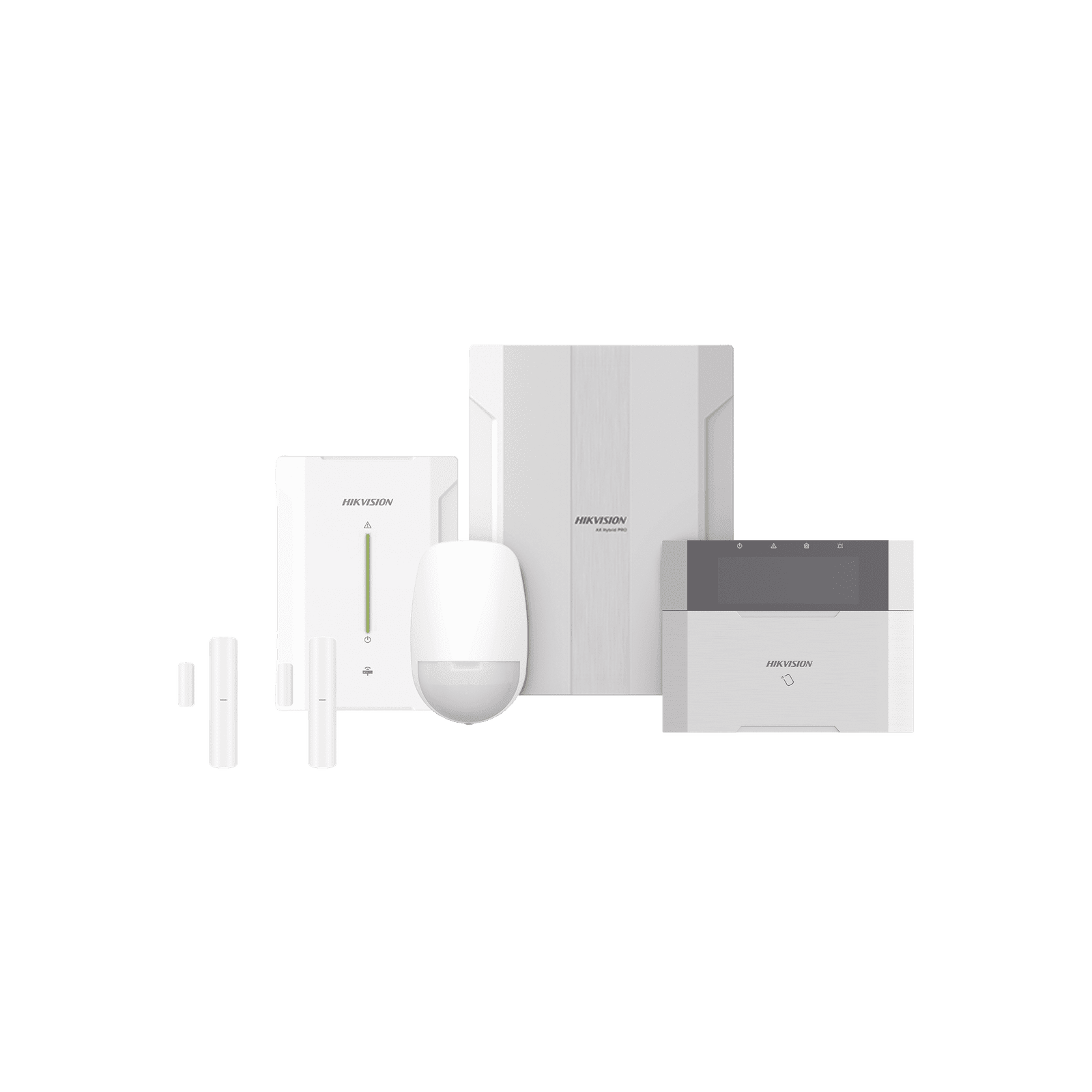 KIT Panel de Alarma HYBRID PRO / 1 Panel Híbrido / 1 Teclado LCD / 2 Contactos Magnéticos Inalámbricos / 1 PIR Inalámbrico DS-PHA64-LP/RF - HIKVISION