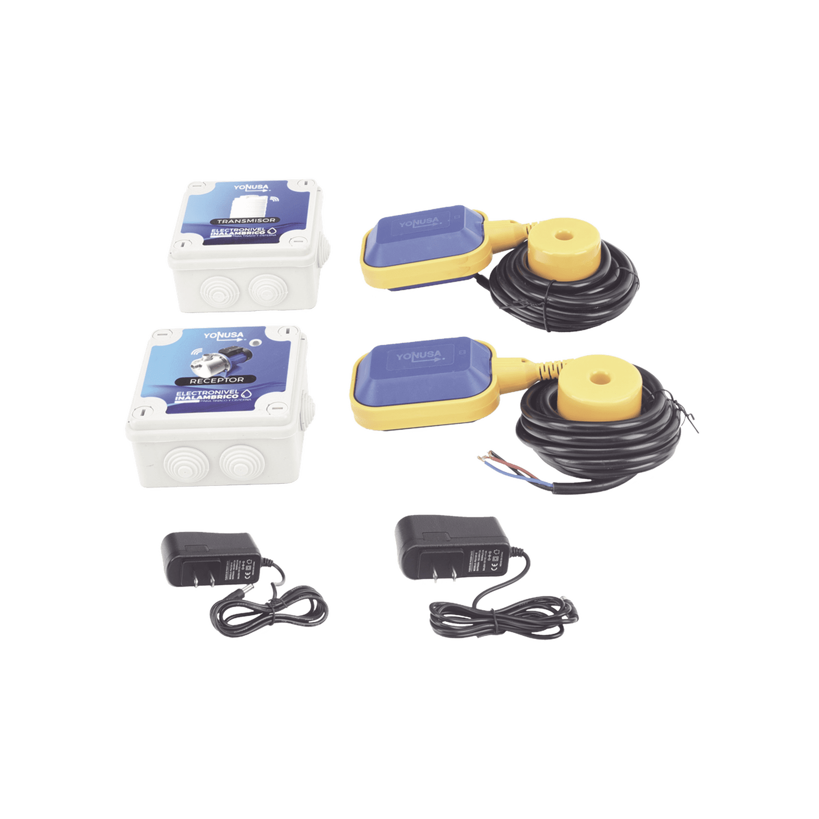 KIT Transmisor / Receptor Electronivel / 1 KM Linea de Vista / Para tinaco y cisterna EIL1K0V1 - YONUSA