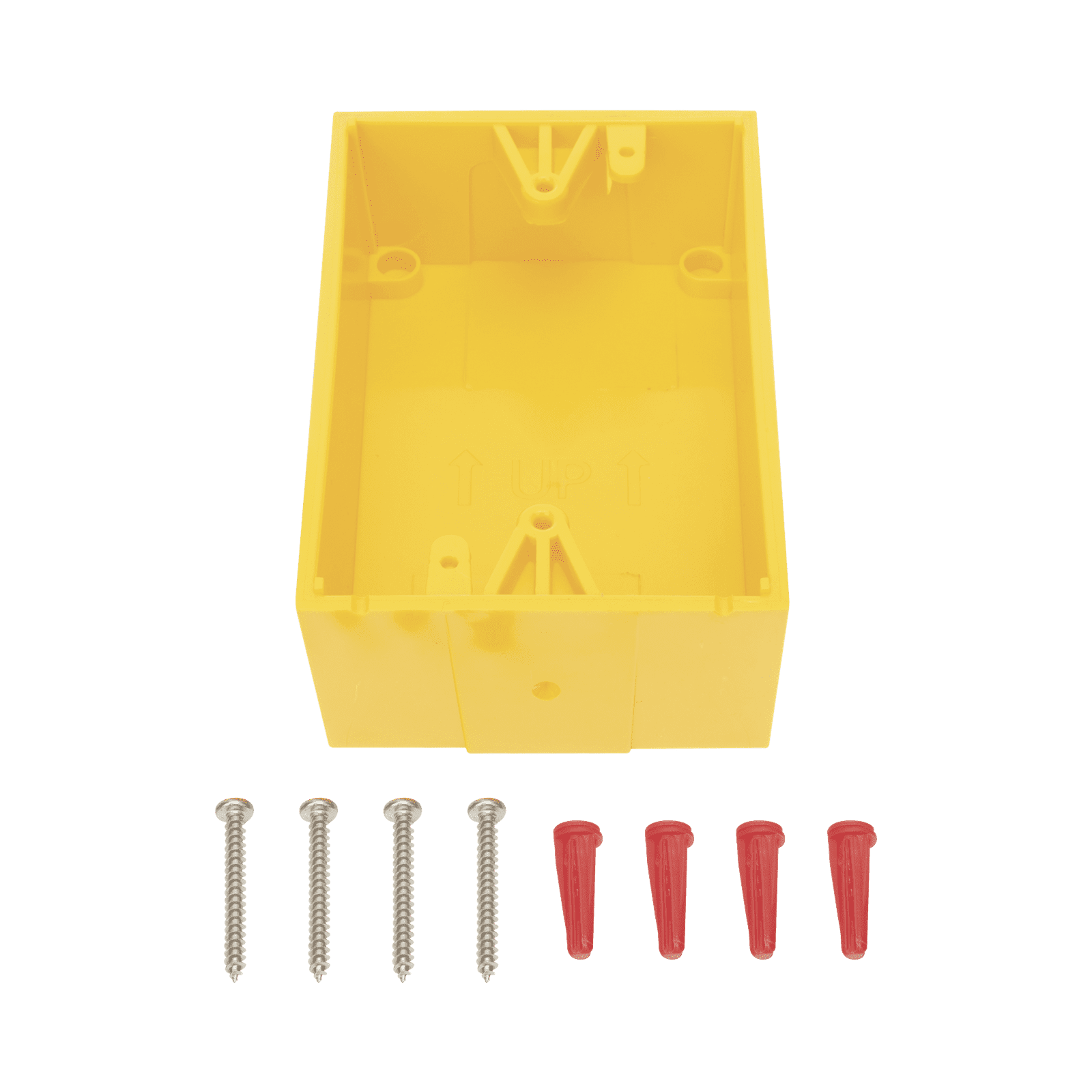 Caja trasera de montaje color amarillo para estaciones de parada STOPPER KIT-71100A-Y - STI