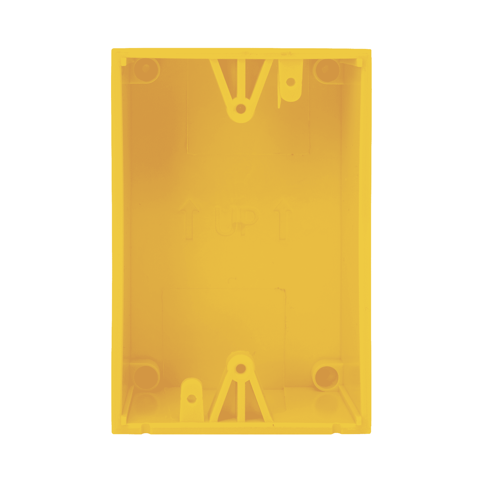 Caja trasera de montaje color amarillo para estaciones de parada STOPPER KIT-71100A-Y - STI