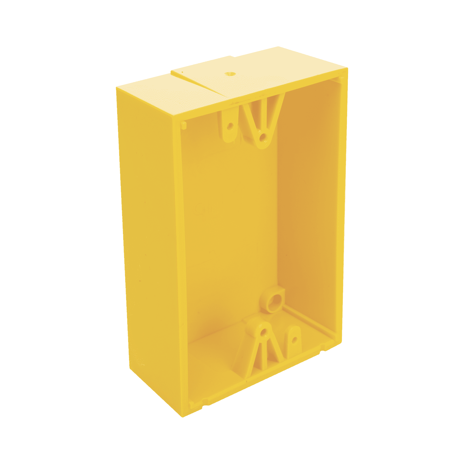 Caja trasera de montaje color amarillo para estaciones de parada STOPPER KIT-71100A-Y - STI