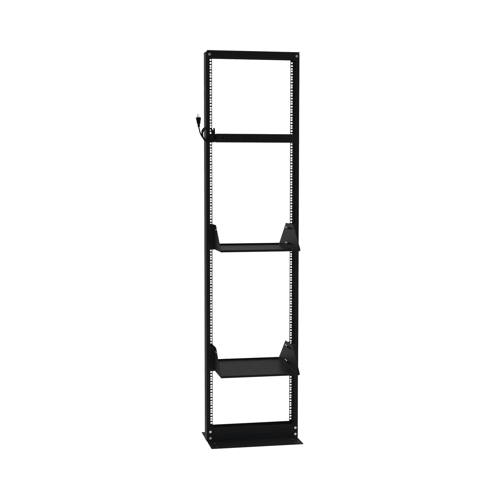 Kit de Rack Estándar 19″, 45 UR con 2 Charolas y PDU (8 tomas). Ideal para UPS y Servidores tipo Torre. KIT-ORG-45HD - LINKEDPRO BY EPCOM