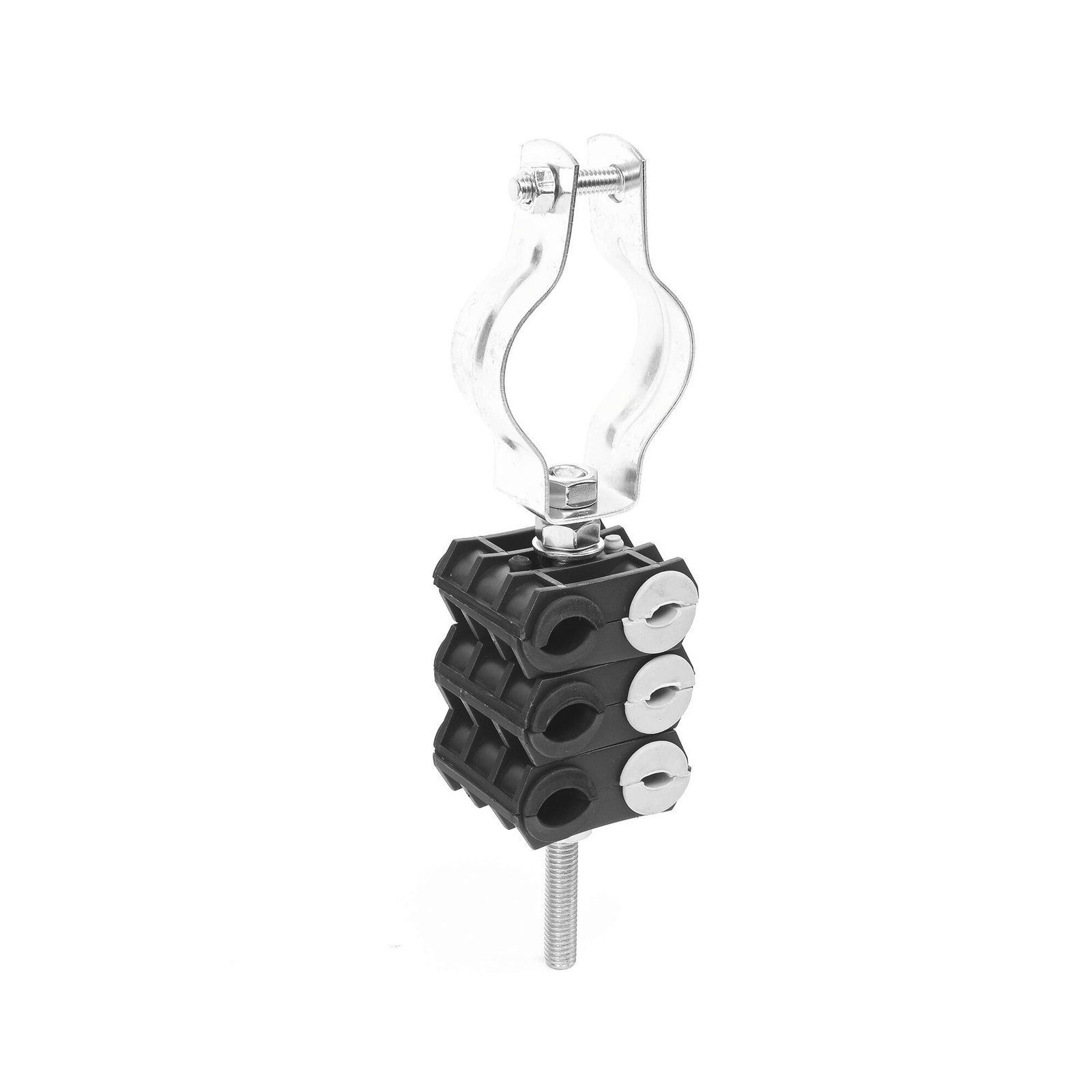 KIT de Tres Sujetadores de plastico para seis cables de 6 a 8 mm con todo y hardware de instalación en tubos de 1 1/4 in KITST68MCLICK3 - SYSCOM TOWERS
